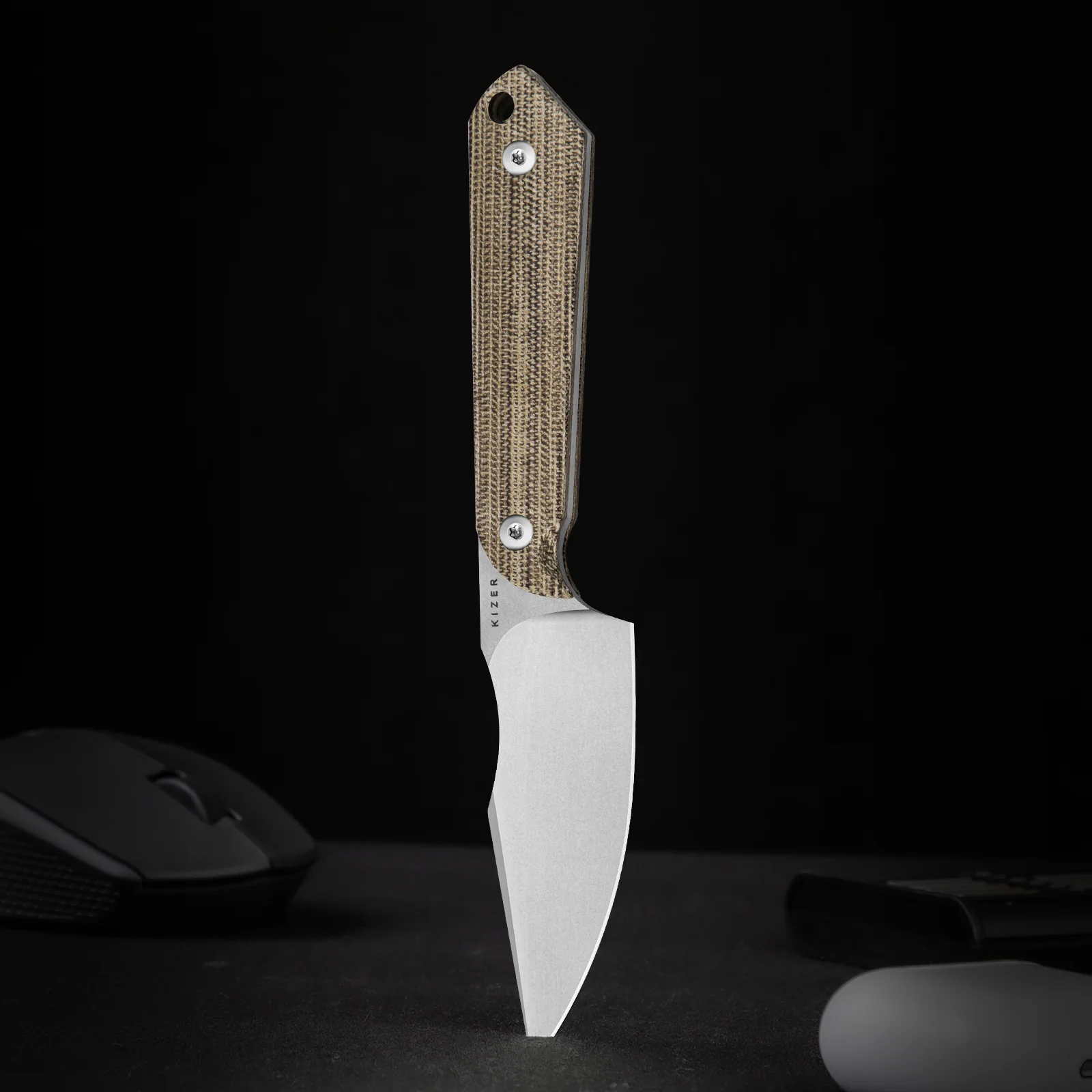 Mini Harpoon | AEB-L | Micarta | KizerV™ 1040S7 - Image 13