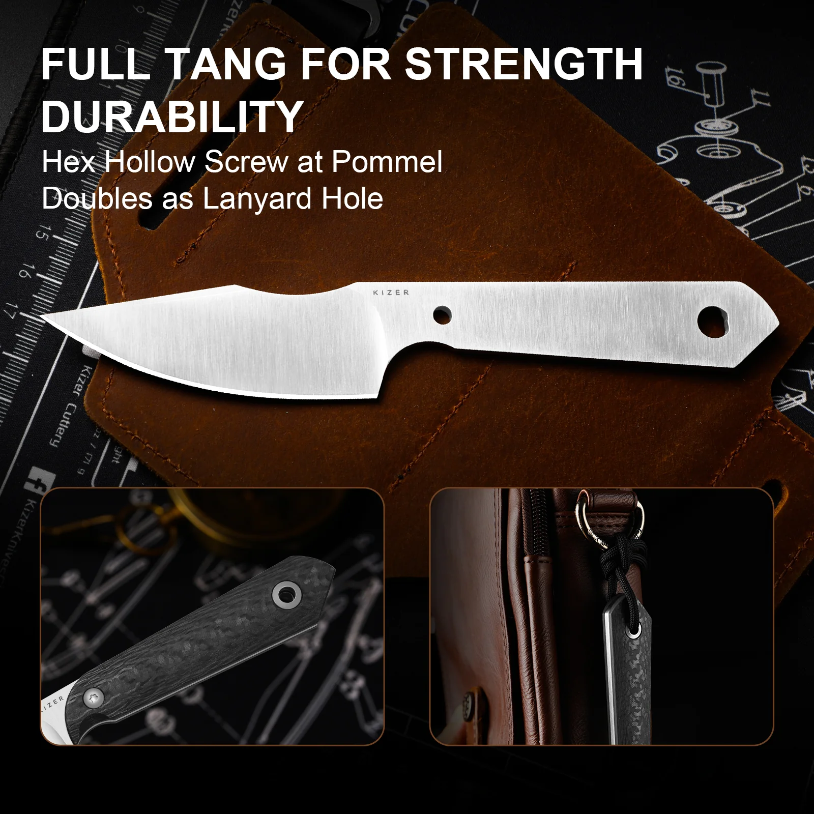 Mini Harpoon | M390 | Carbon Fiber | KizerB™ 1040S8 - Image 13