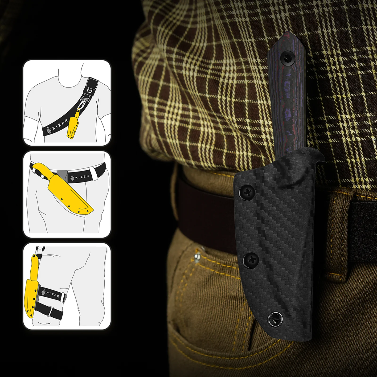 Mini Harpoon | S45VN | Fat Carbon | KizerB™ 1040S9 - Image 13