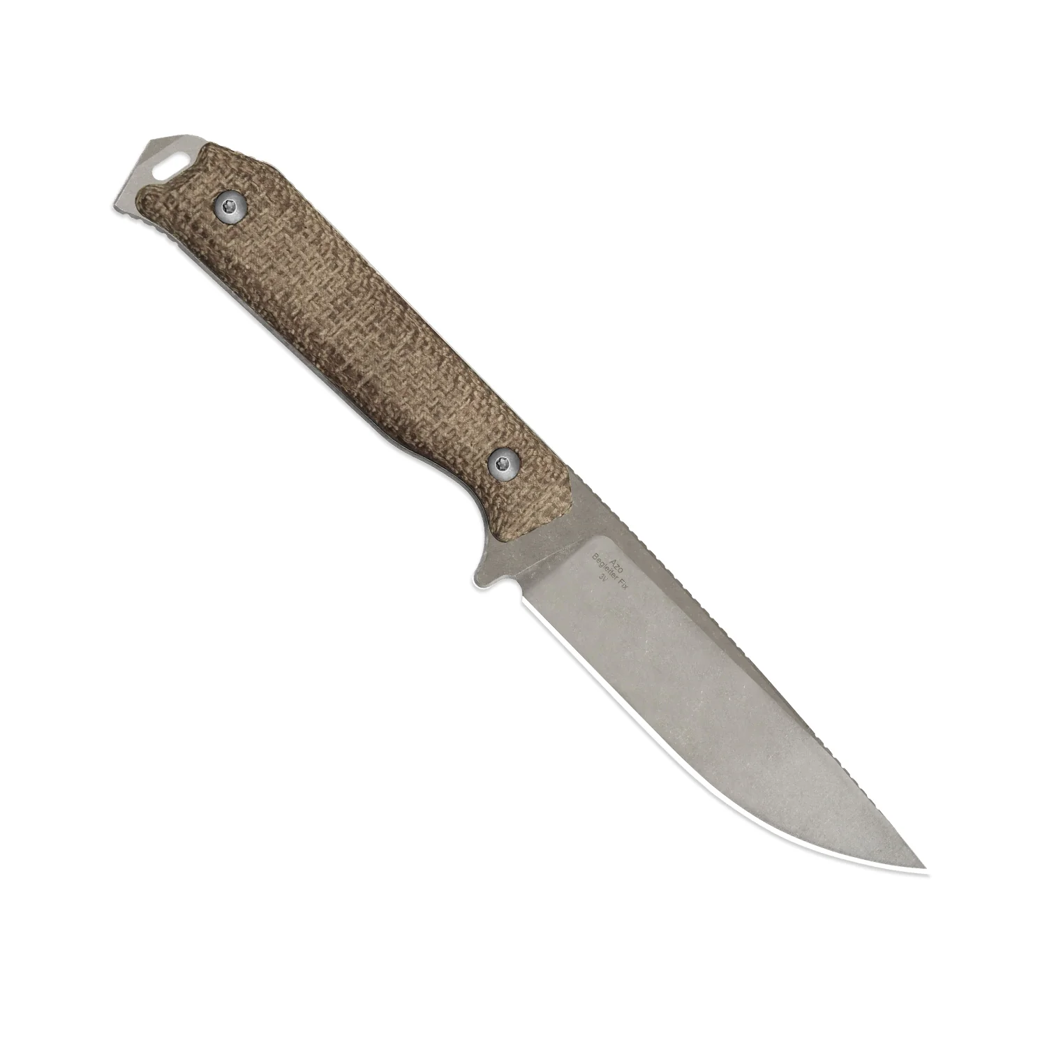 Begleiter® Fix | 3V+Hollow Grind | Burlap Micarta | Hollow Grind | KizerV™ 1045MD1 - Image 4
