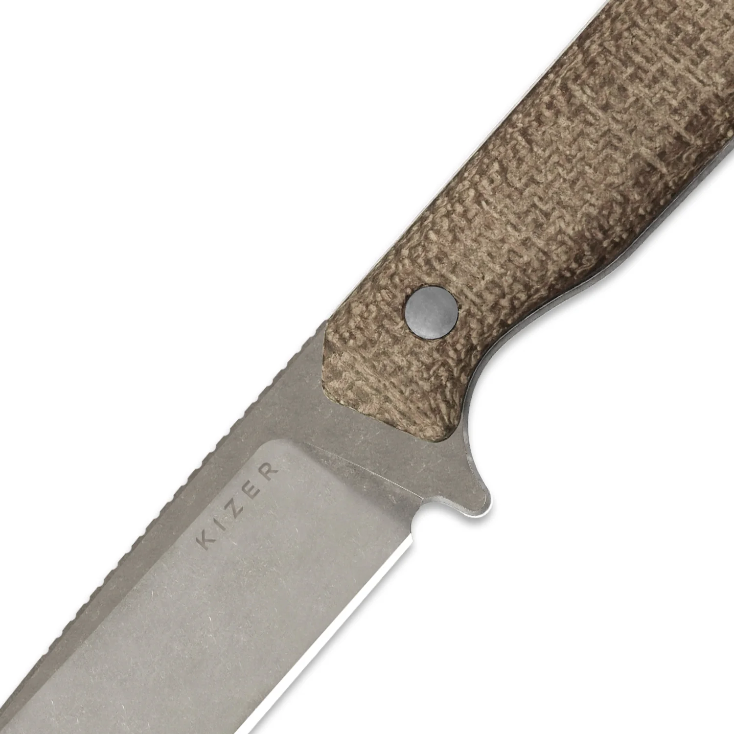 Begleiter® Fix | 3V+Hollow Grind | Burlap Micarta | Hollow Grind | KizerV™ 1045MD1 - Image 6