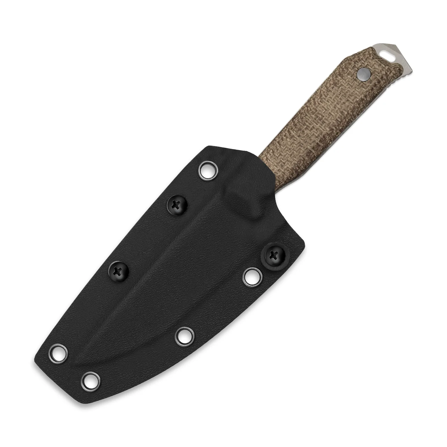 Begleiter® Fix | 3V+Hollow Grind | Burlap Micarta | Hollow Grind | KizerV™ 1045MD1 - Image 8
