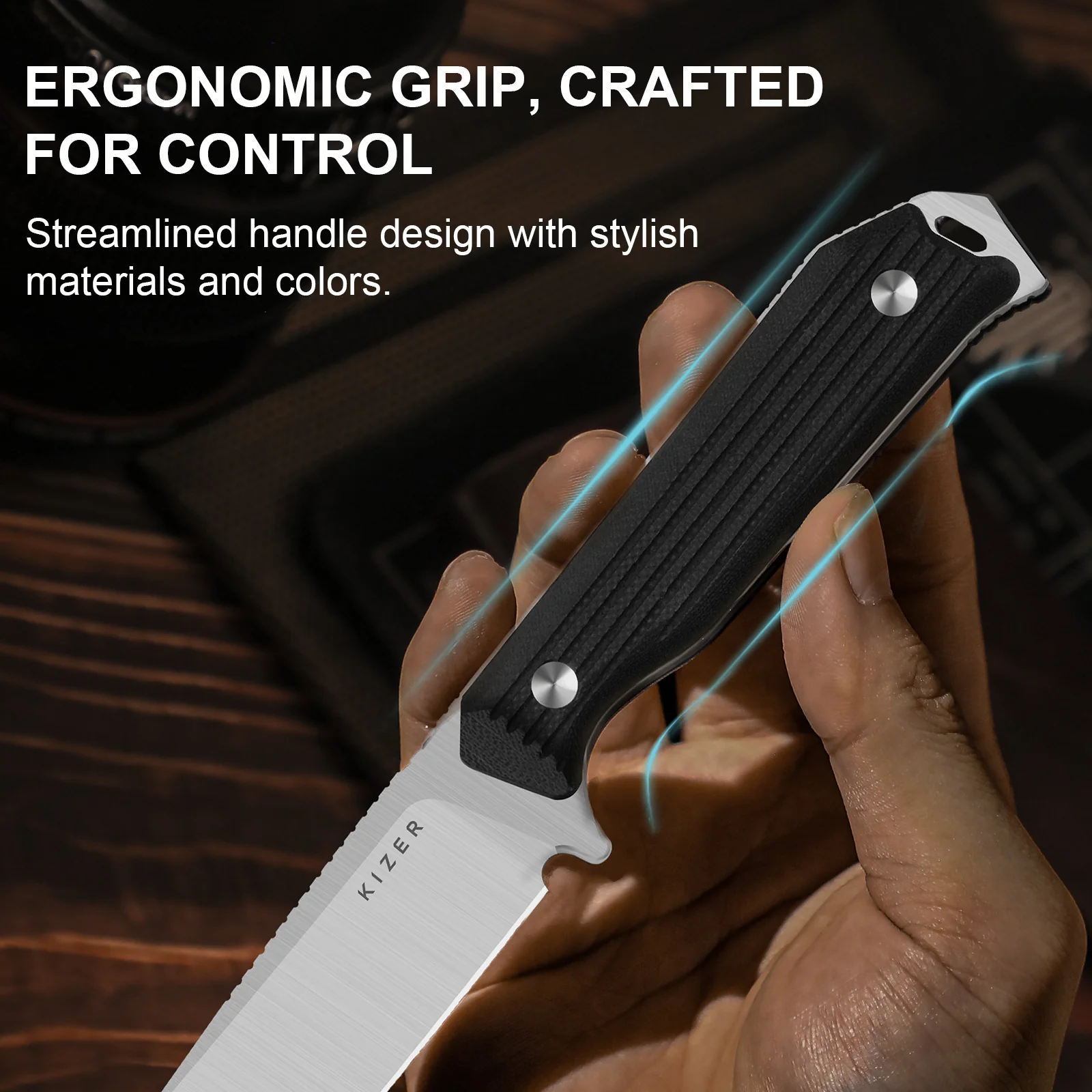 Begleiter® Fix | AEB-L+Hollow Grind | G10 | Hollow Grind | KizerV™ 1045MD2 - Image 11