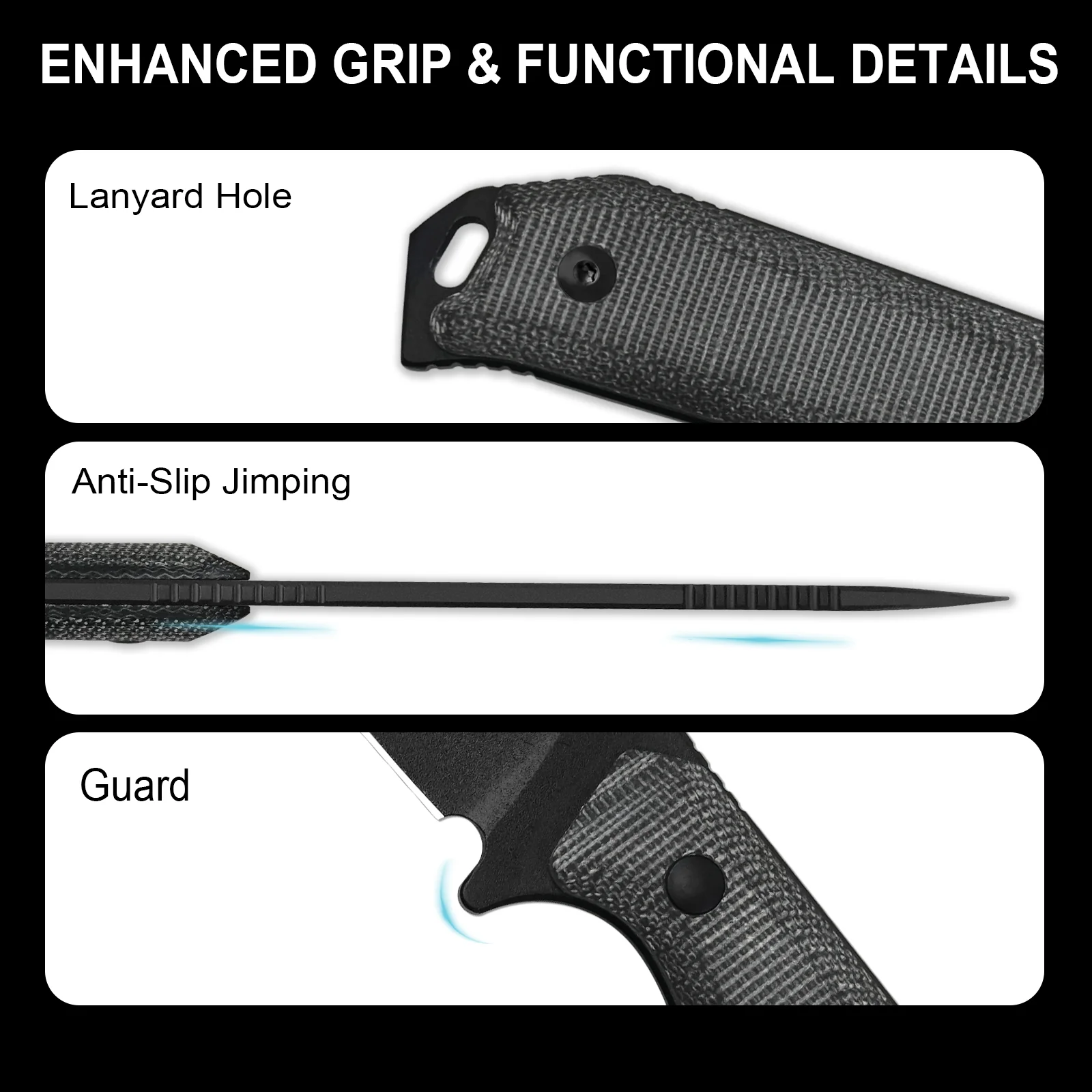 Begleiter® Fix | 3V+Hollow Grind | Micarta | Hollow Grind | KizerV™ 1045MS1 - Image 14