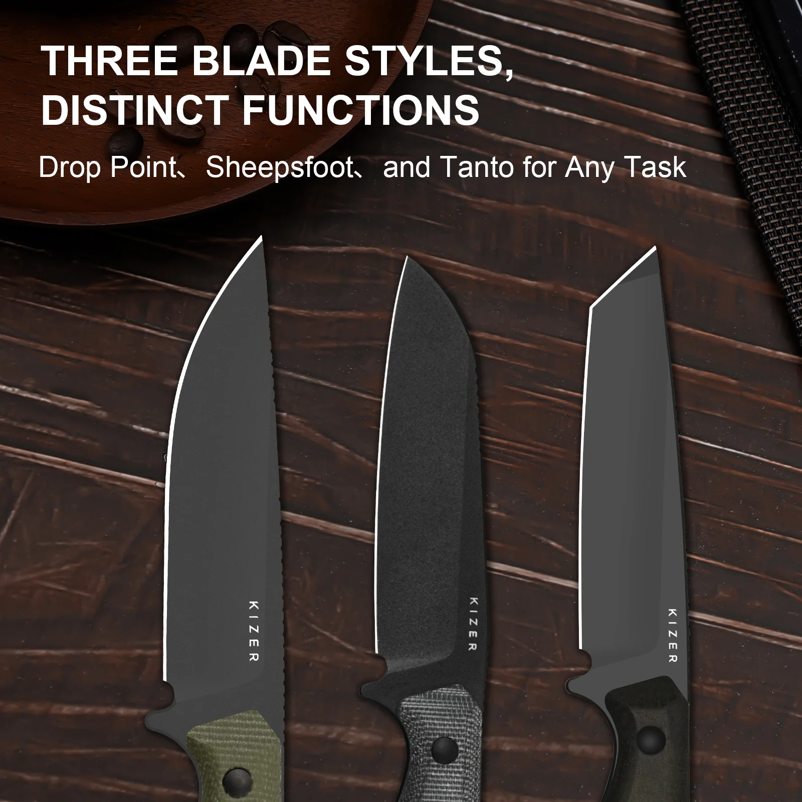 Begleiter® Fix | 3V+Hollow Grind | Micarta | Hollow Grind | KizerV™ 1045MS1 - Image 9