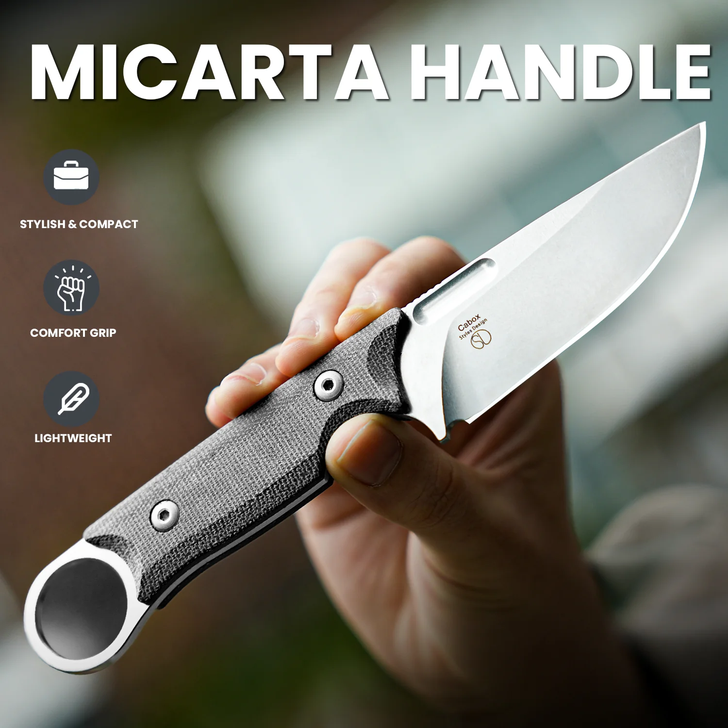Cabox | D2 | Micarta | KizerV™ 1048A1 - Image 8