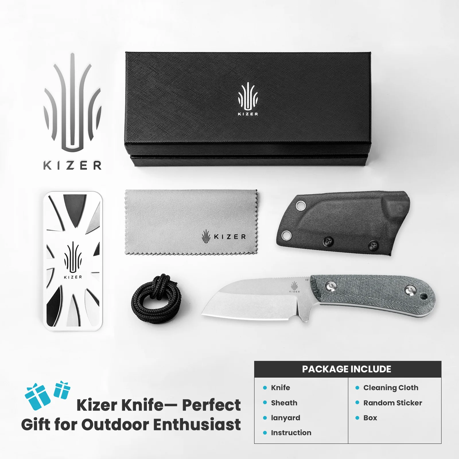 Deckhand | D2 | G10+Micarta | KizerV™ 1062A1 - Image 9