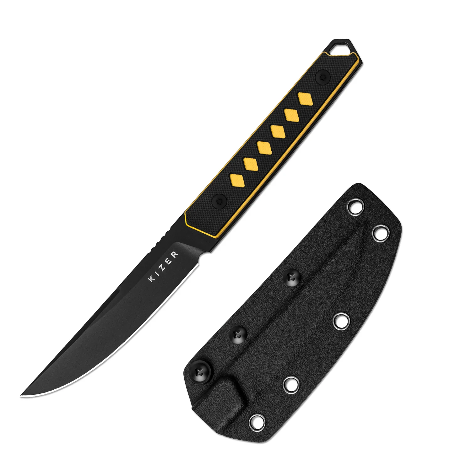 Kwaiken | Nitro-V | Black & Yellow G10 | KizerV™ 1066A3 - Image 6