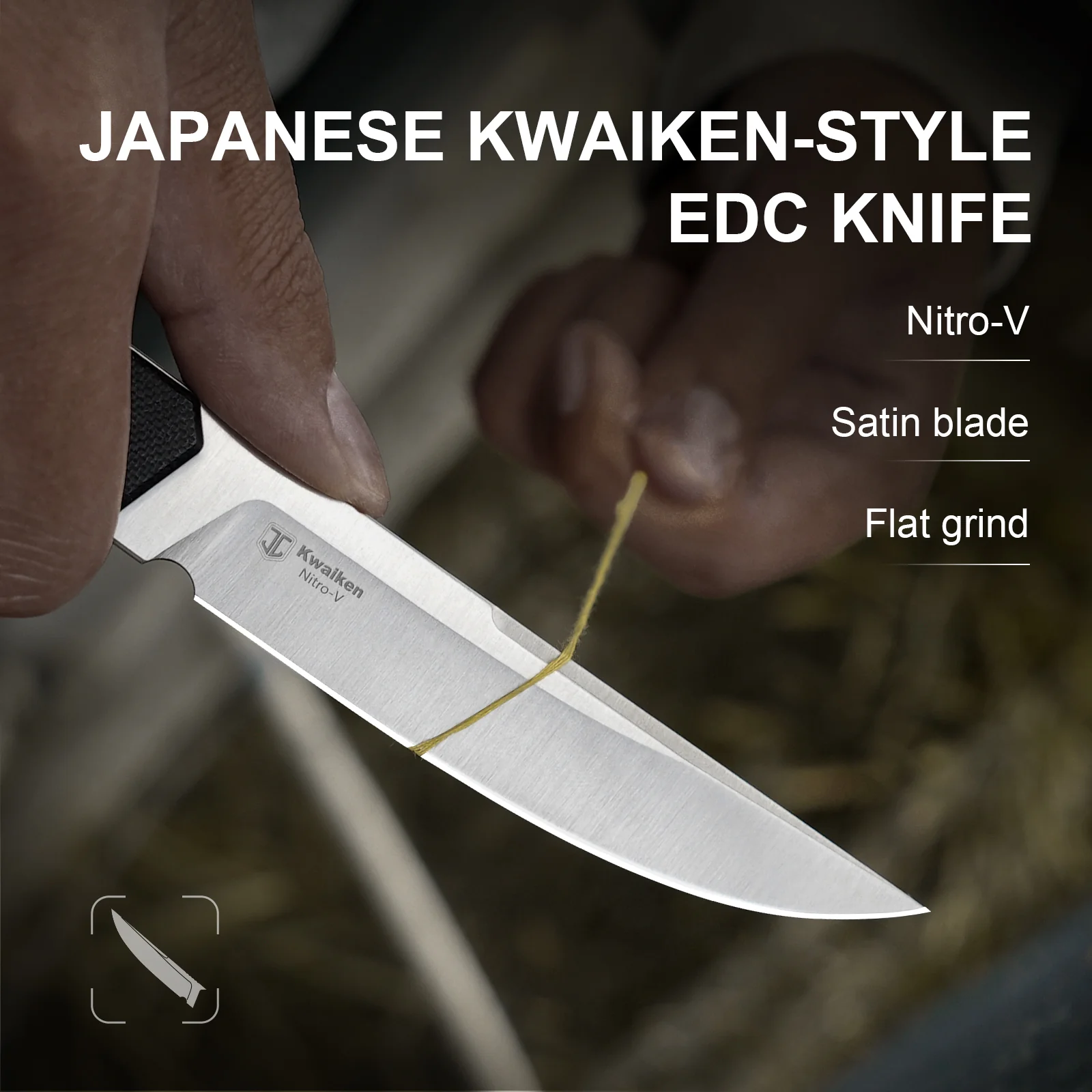 Kwaiken | Nitro-V | Black G10 | KizerV™ 1066A4 - Image 13