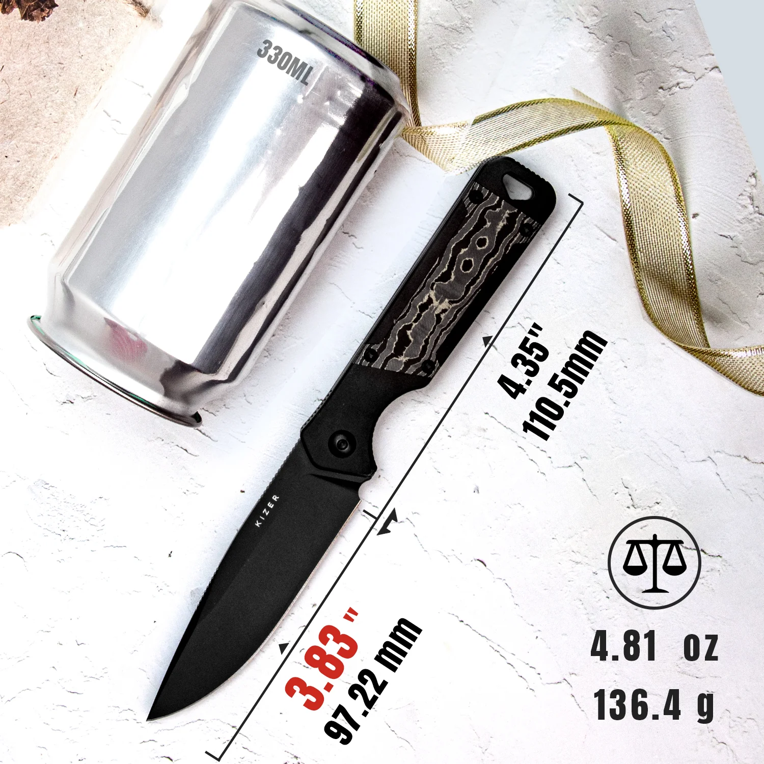 Militaw® | S35VN | Aluminium+Fat Carbon | KizerB™ 1067A1 - Image 11