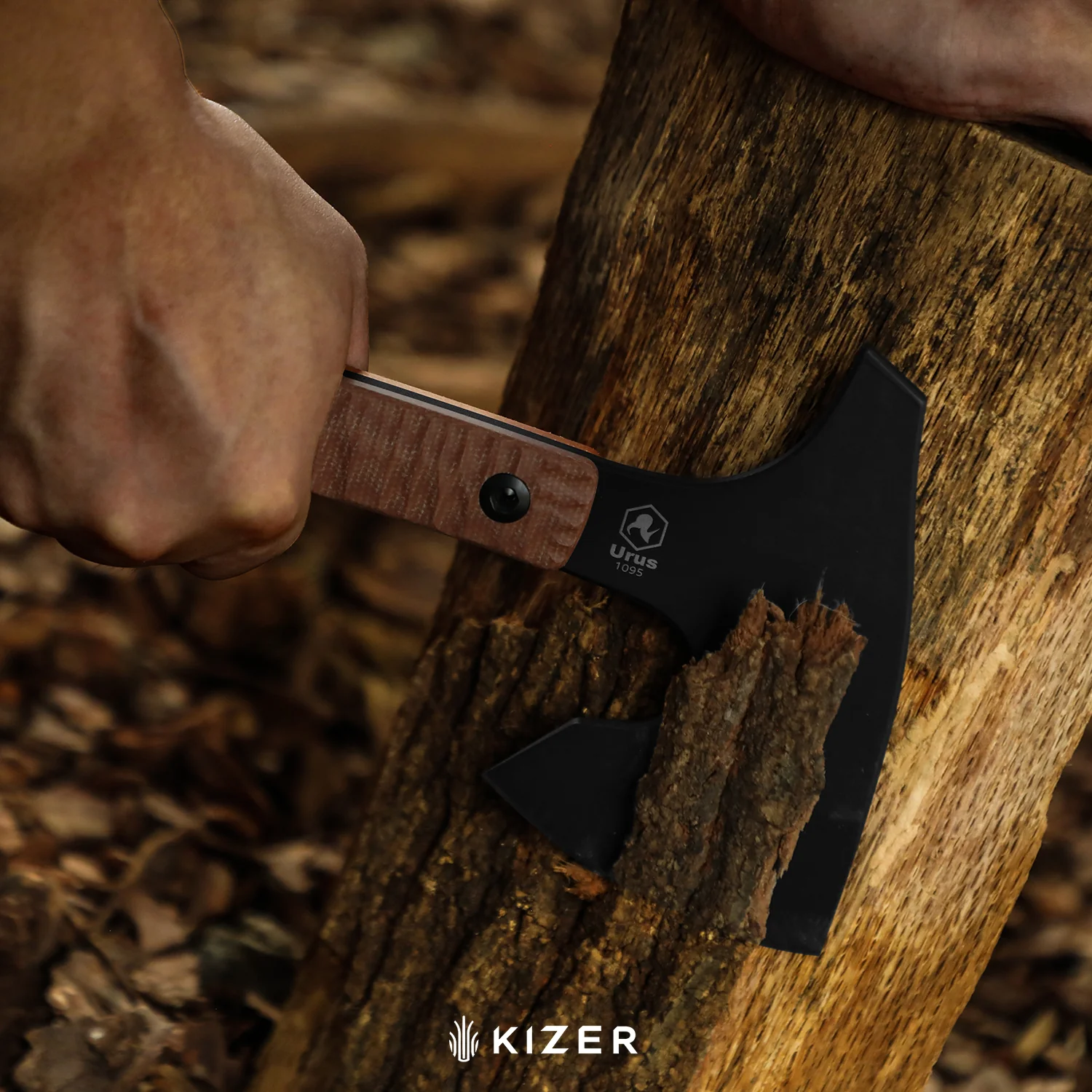 Urus | Lightweight Axe | 1095 | Black Coating | Micarta | Camping Outdoor Tool | KizerV™ 1073A1 - Image 14