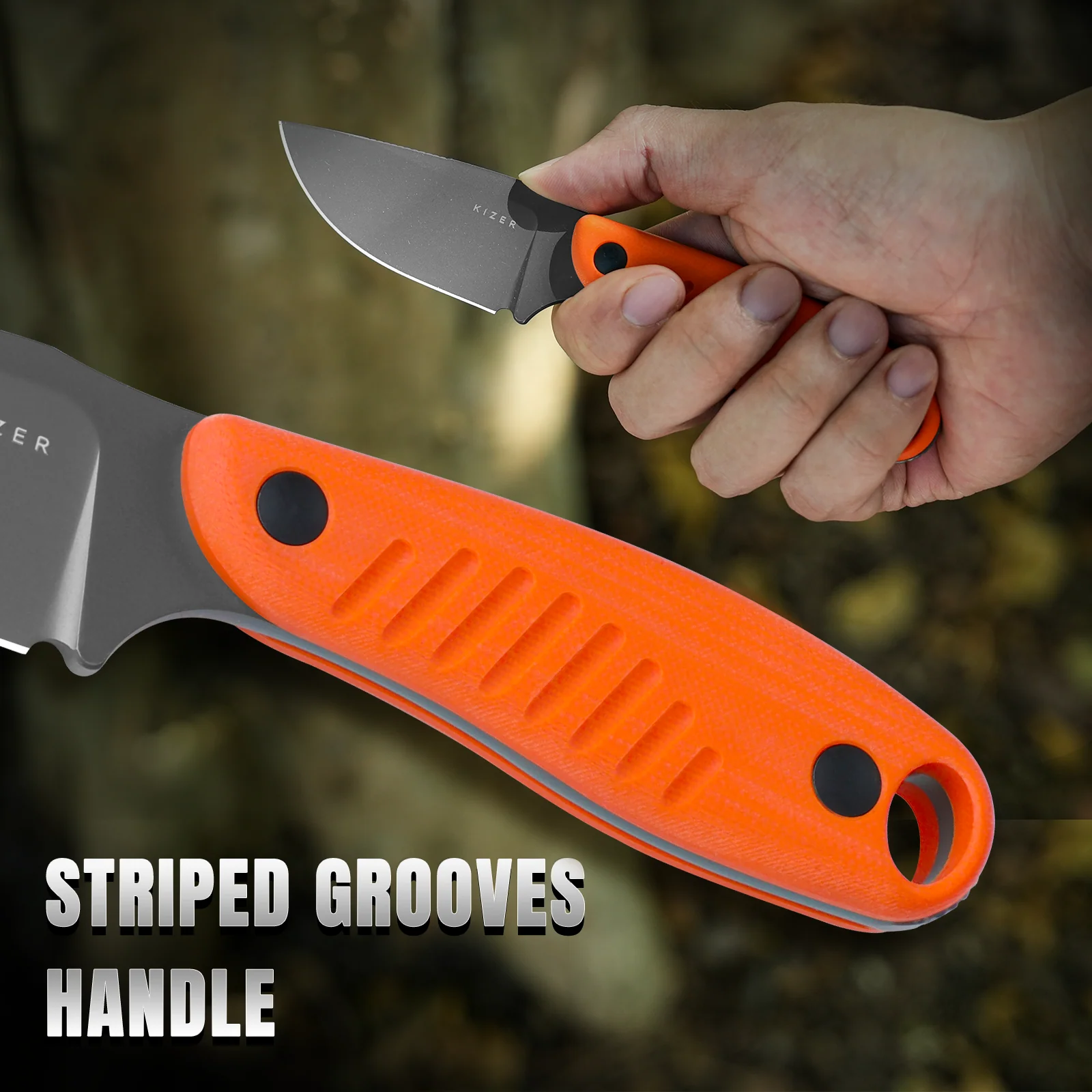 Hare | D2 | Orange G10 | KizerV™ 1077A1 - Image 9