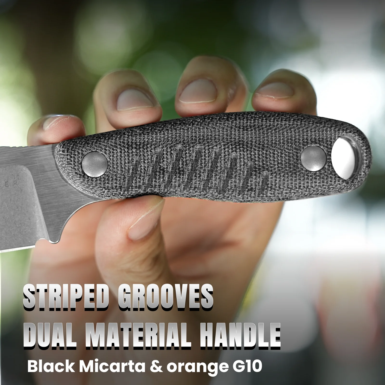 Hare | Nitro-V | Micarta + G10 | KizerV™ 1077A2 - Image 11