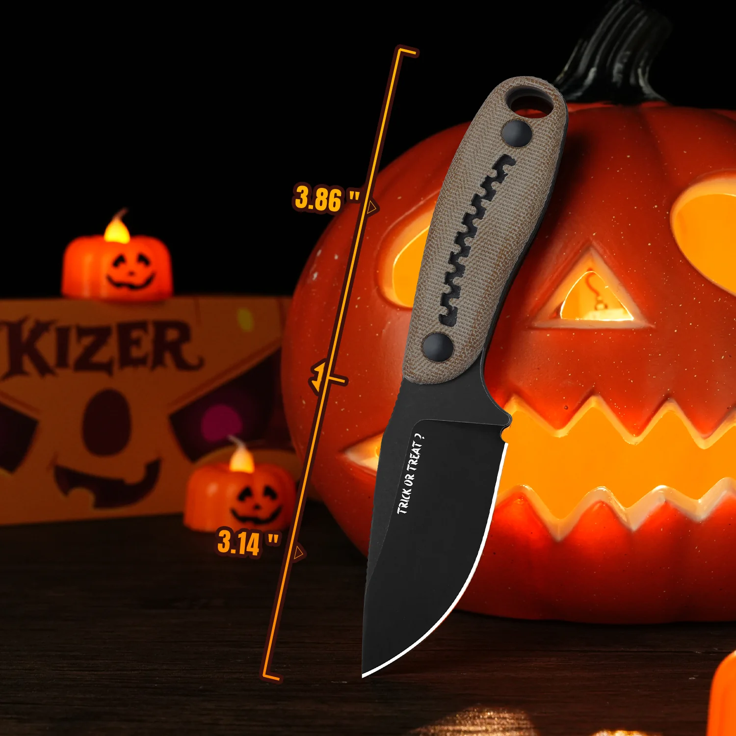 Halloween | Hare | D2 | Micarta & G10 | KizerV™ 1077HW1 | Limited - Image 16