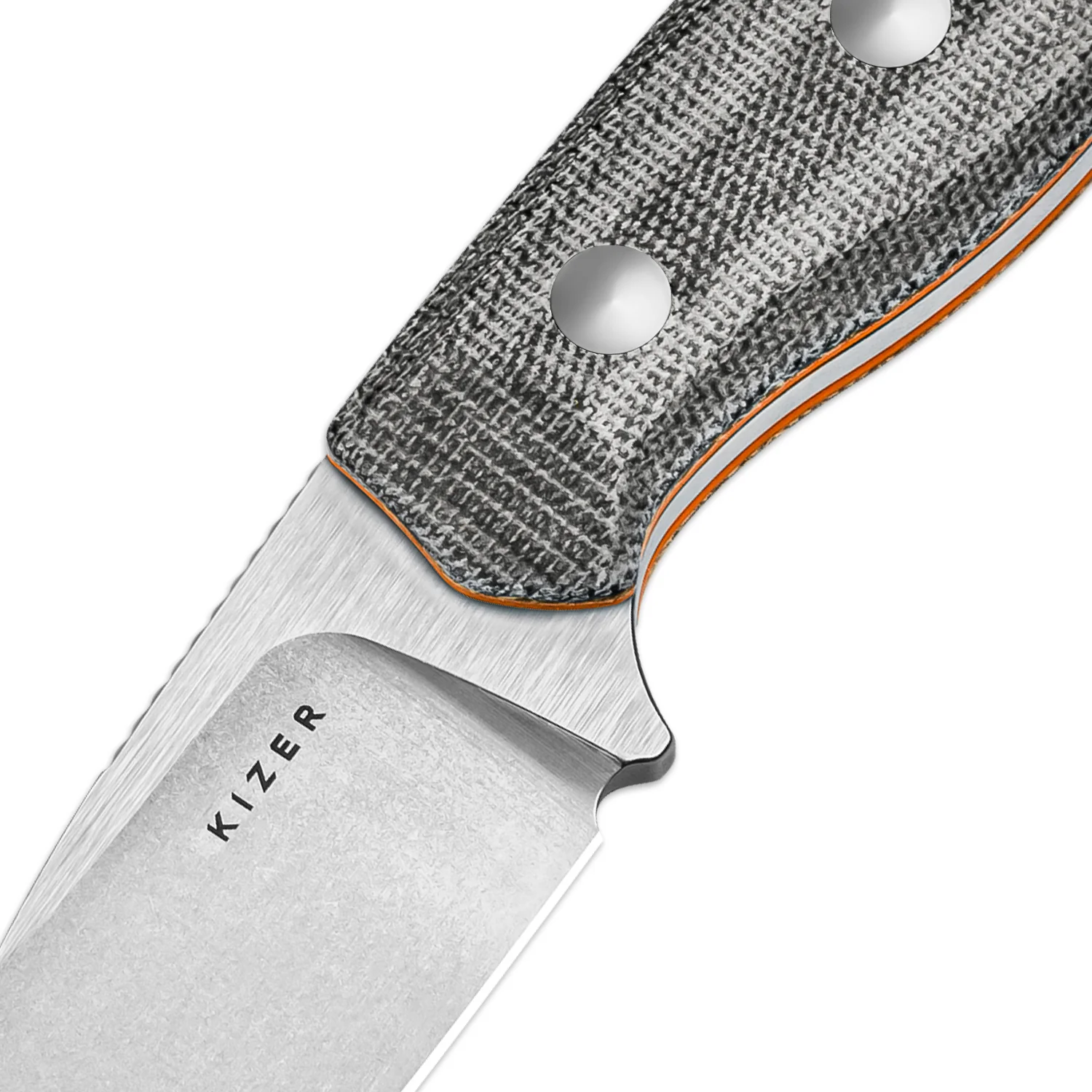 Beaver | Nitro-V | Micarta+ Orange G10 | KizerV™ 1078A2 - Image 8