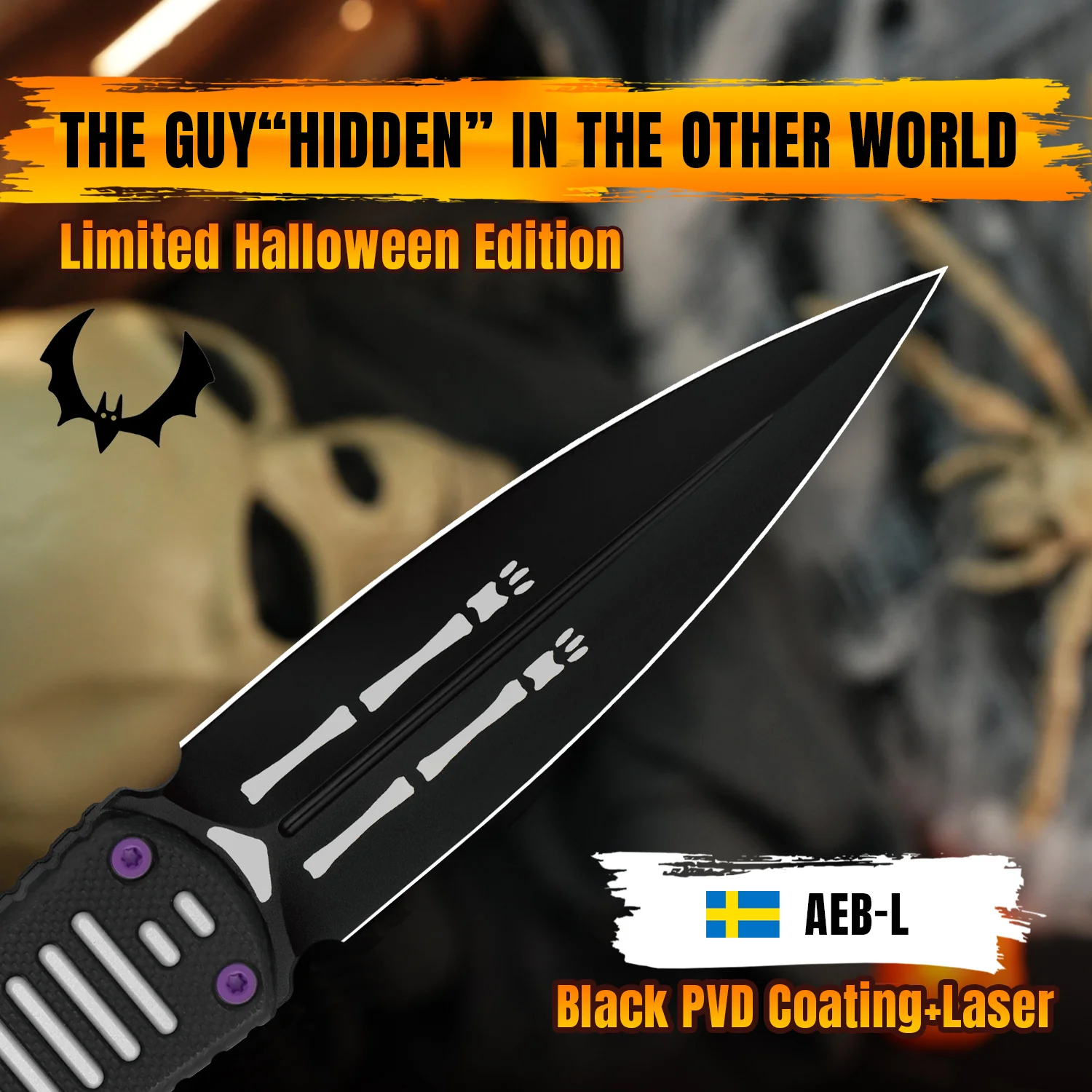 Halloween | Hidden Agenda | AEB-L | Aluminum & G10 | KizerV™ 1083HW1 | Limited - Image 13