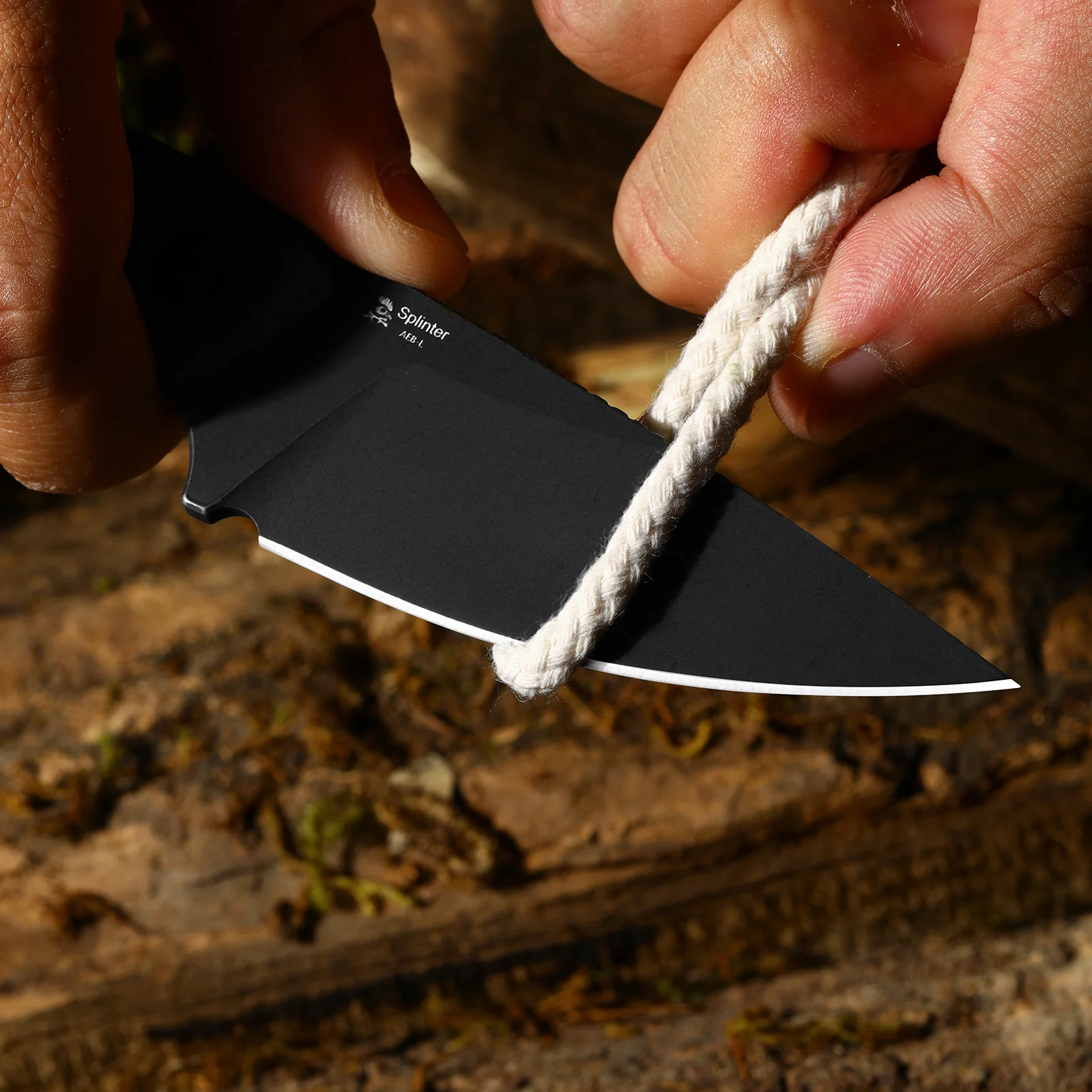 Splinter | AEB-L | Skeletonized Tang | High Flat Grind | KizerV™ 1087A2 - Image 15