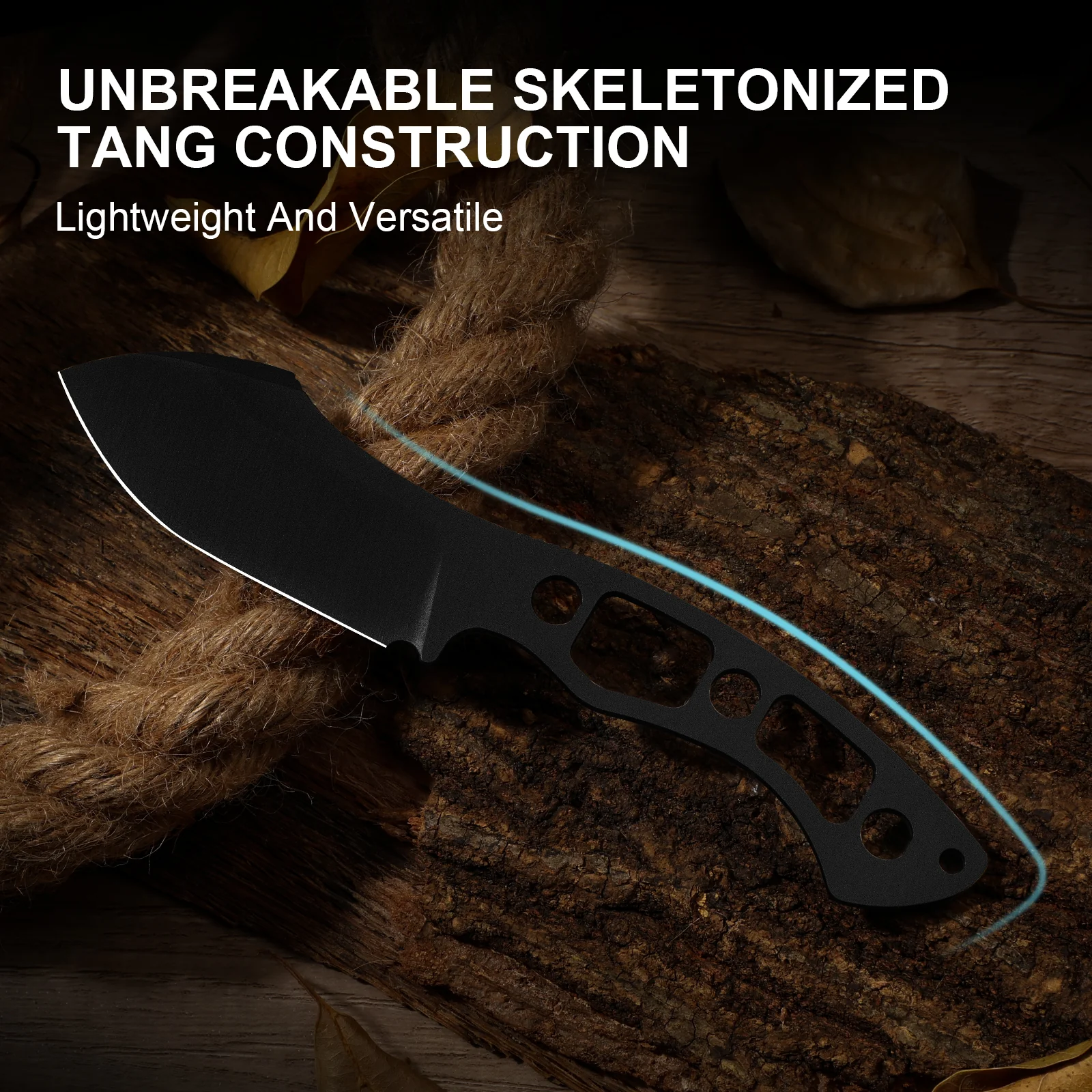 Rook | 10V | Richlite | Fixed Blade | KizerV™ 1090A1 - Image 19