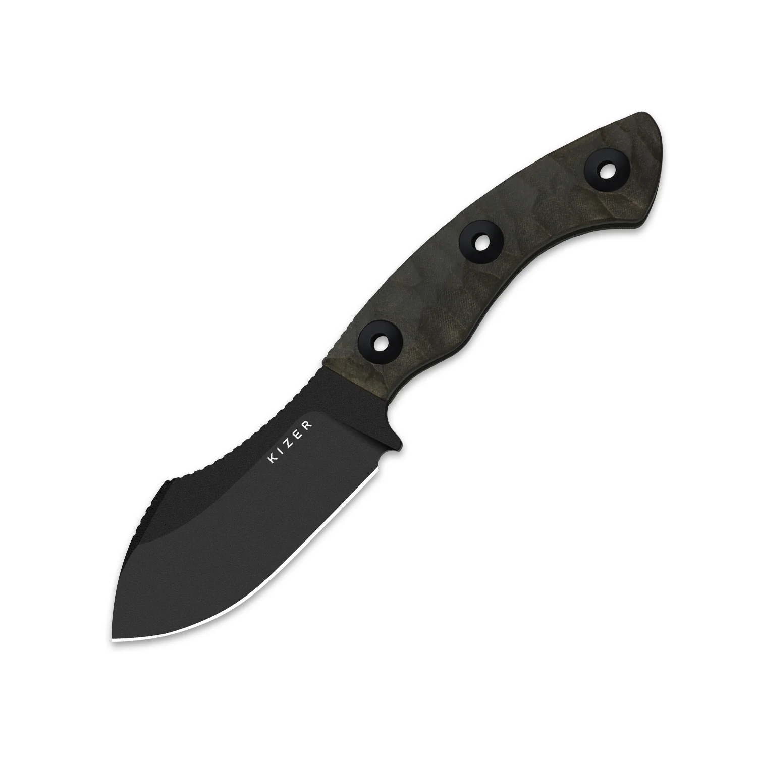 Rook | 10V | Richlite | Fixed Blade | KizerV™ 1090A1 - Image 3