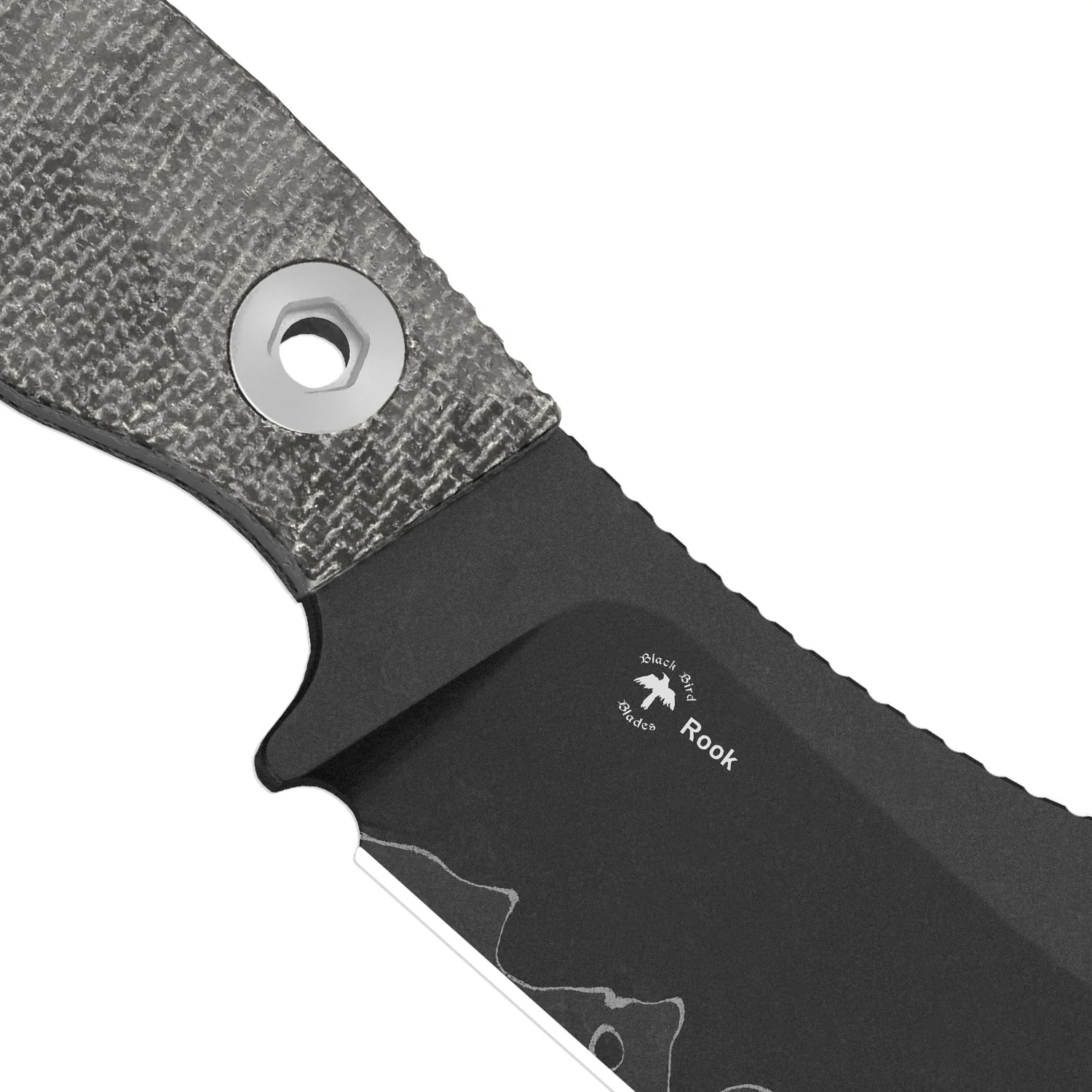 Rook | 3-layer Composite Steel | Norplex UltreX Micarta | Fixed Blade | KizerV™ 1090A2 - Image 7