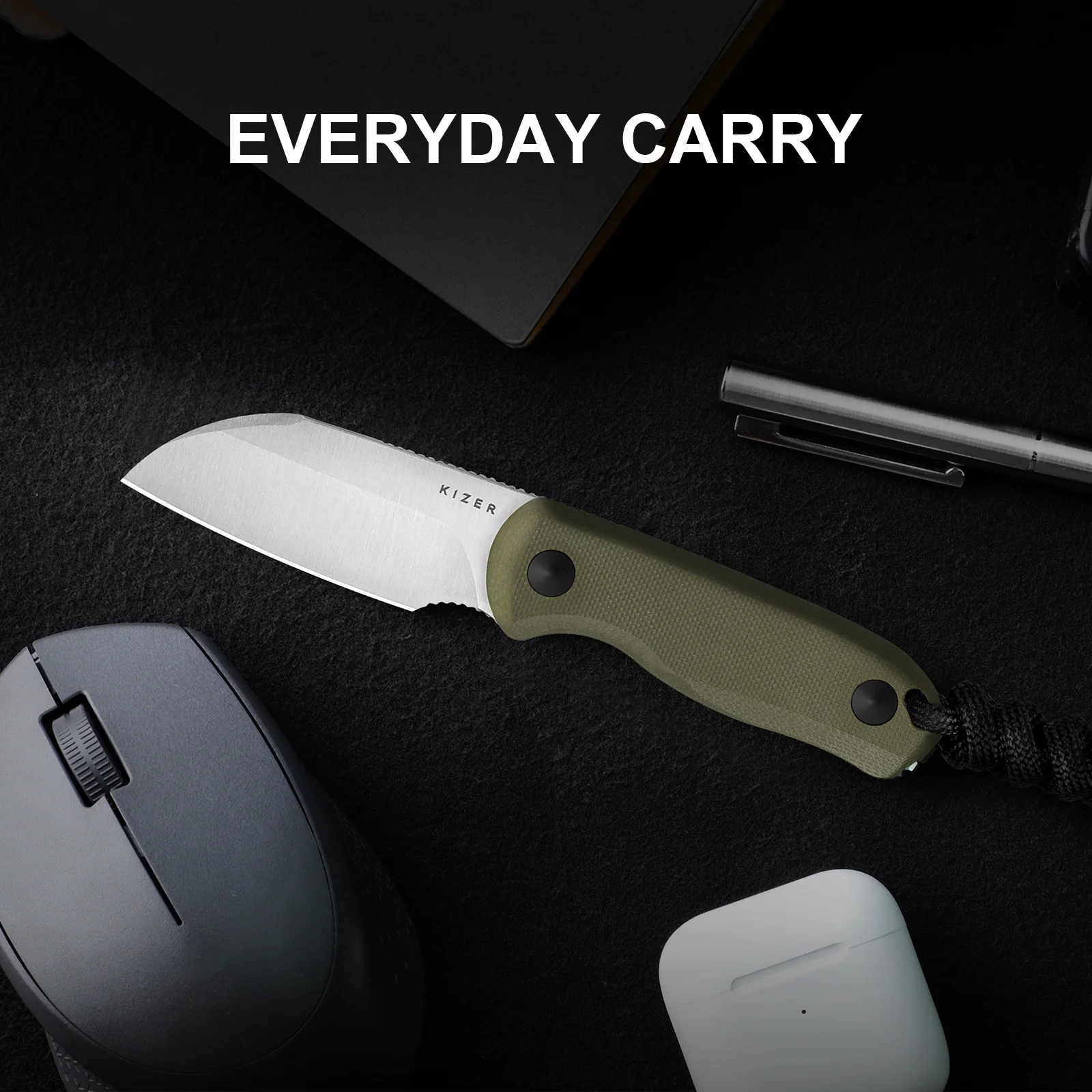 Drop Bear® Fix | AEB-L | Olive Green G10 | KizerV™ 1093A1 - Image 14
