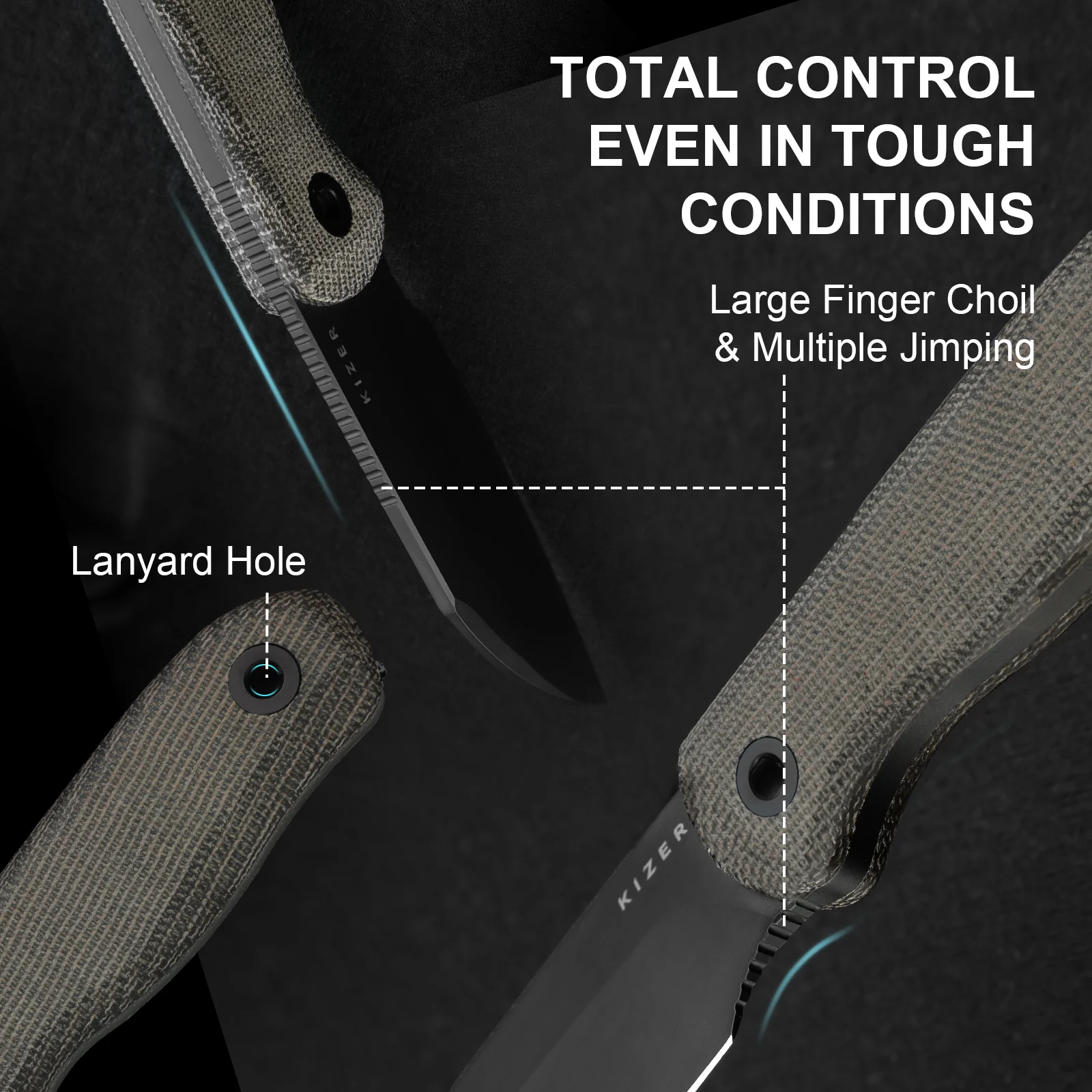 Drop Bear® Fix | Ultra DLC Matte | Norplex UltreX™ Micarta | S45VN | KizerB™ 1093A3 - Image 15