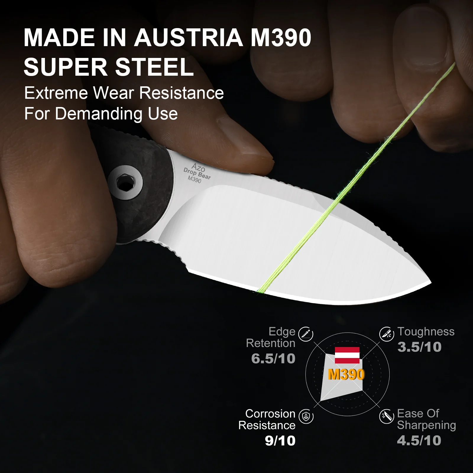 Drop Bear® Fix | M390 | Carbon Fiber | KizerB™ 1094A3 - Image 13