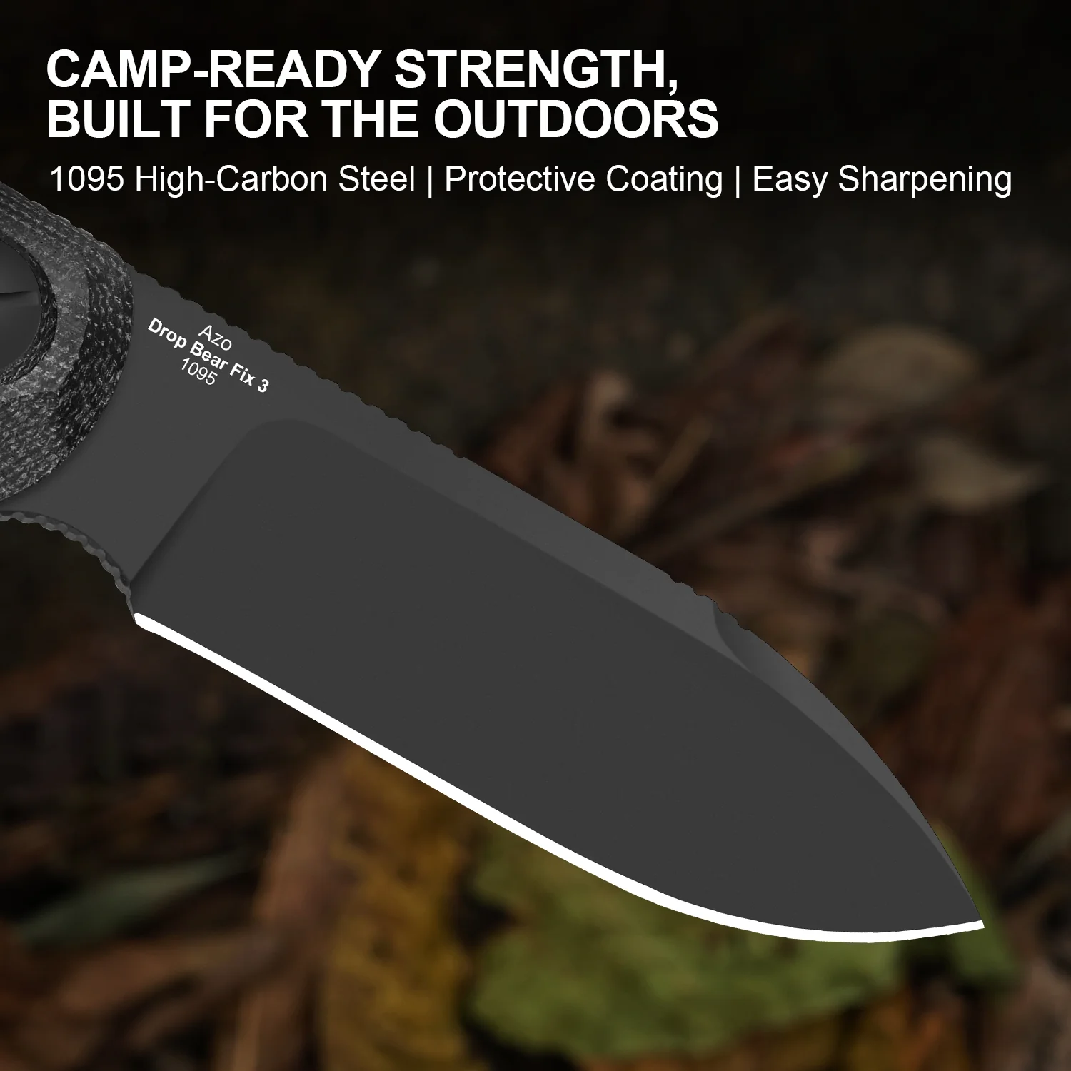 Drop Bear® Fix 3 | 1095 Blade | Micarta | KizerV™ 1101A3 - Image 11
