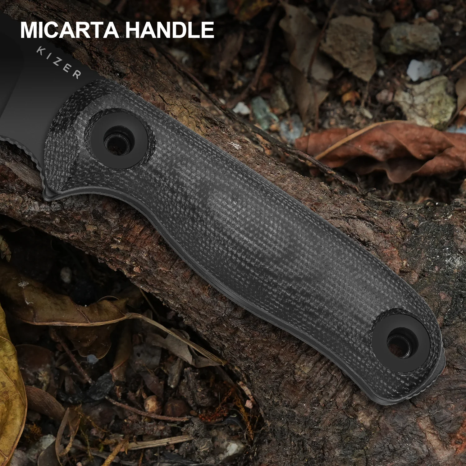 Drop Bear® Fix 3 | 1095 Blade | Micarta | KizerV™ 1101A3 - Image 13