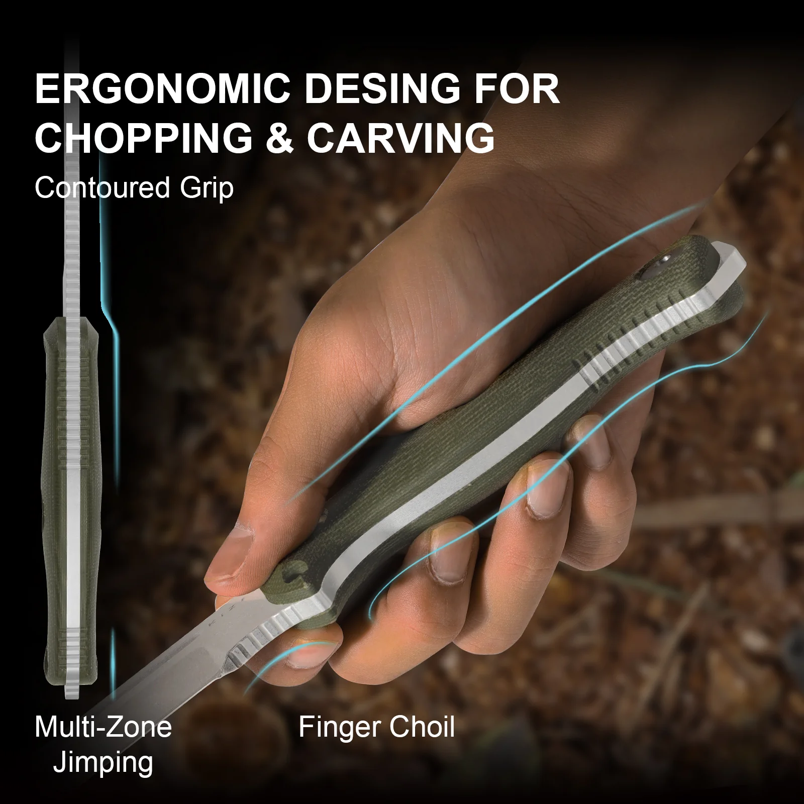 Drop Bear® Fix 7 | AEB-L | Micarta | KizerV™ 1103A1 - Image 11