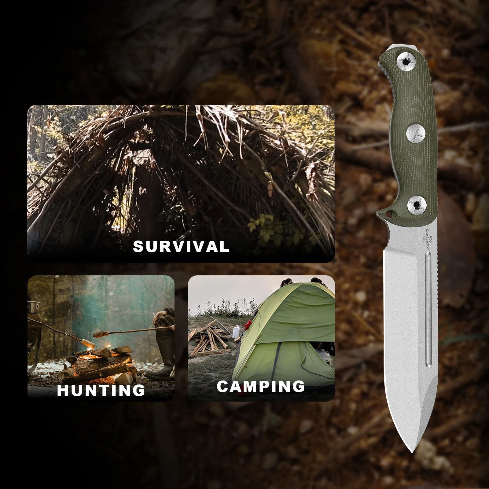 Drop Bear® Fix 7 | AEB-L | Micarta | KizerV™ 1103A1 - Image 12