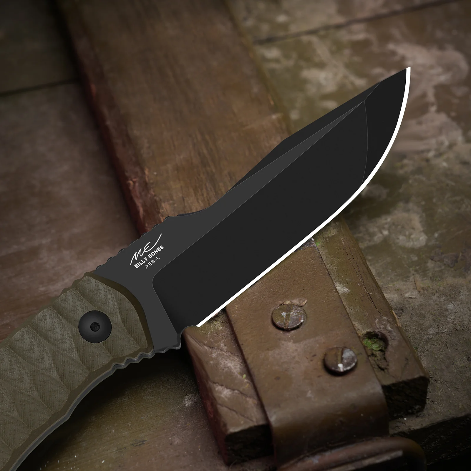 Billy Bones | Deep-Grooved G10 Handle|Lightweight Tactical | AEB-L | Fixed Blade | KizerV™ 1115A1 - Image 10