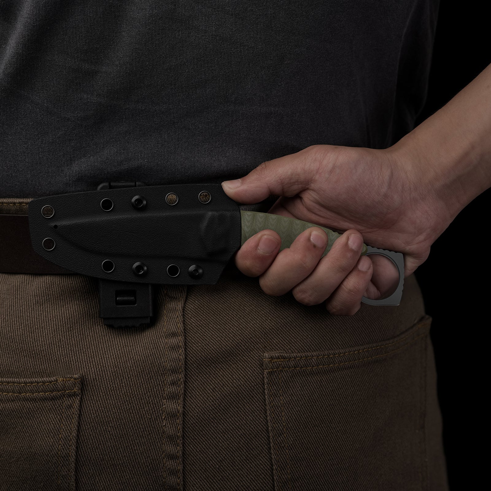 Billy Bones | Deep-Grooved G10 Handle|Lightweight Tactical | AEB-L | Fixed Blade | KizerV™ 1115A1 - Image 17