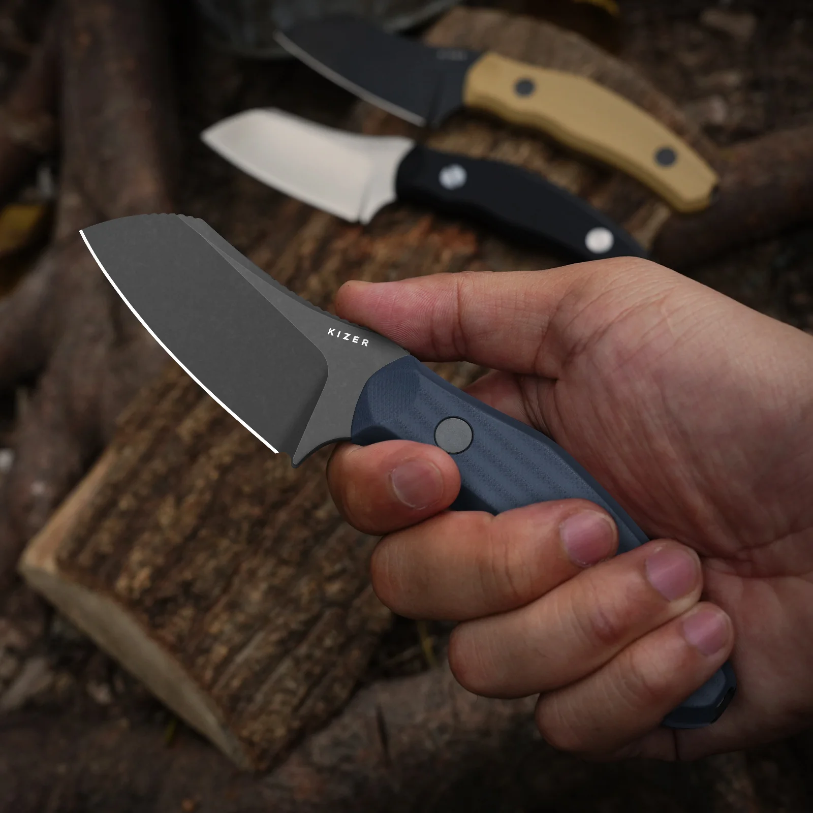 Bulldog Fix | One-Piece G10 Handle | 14C28N | Fixed Blade | KizerV™ 1116A2 - Image 10