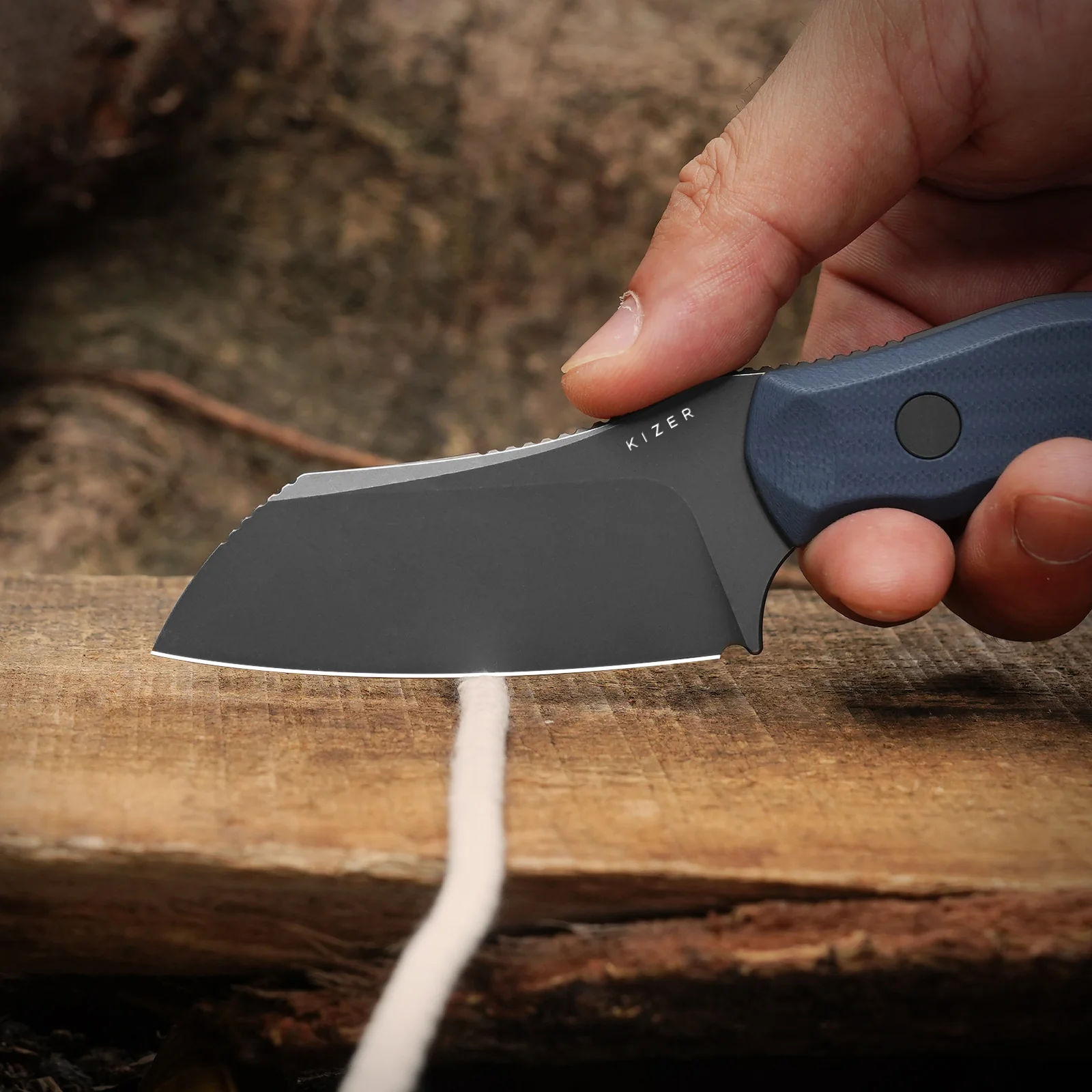 Bulldog Fix | One-Piece G10 Handle | 14C28N | Fixed Blade | KizerV™ 1116A2 - Image 14
