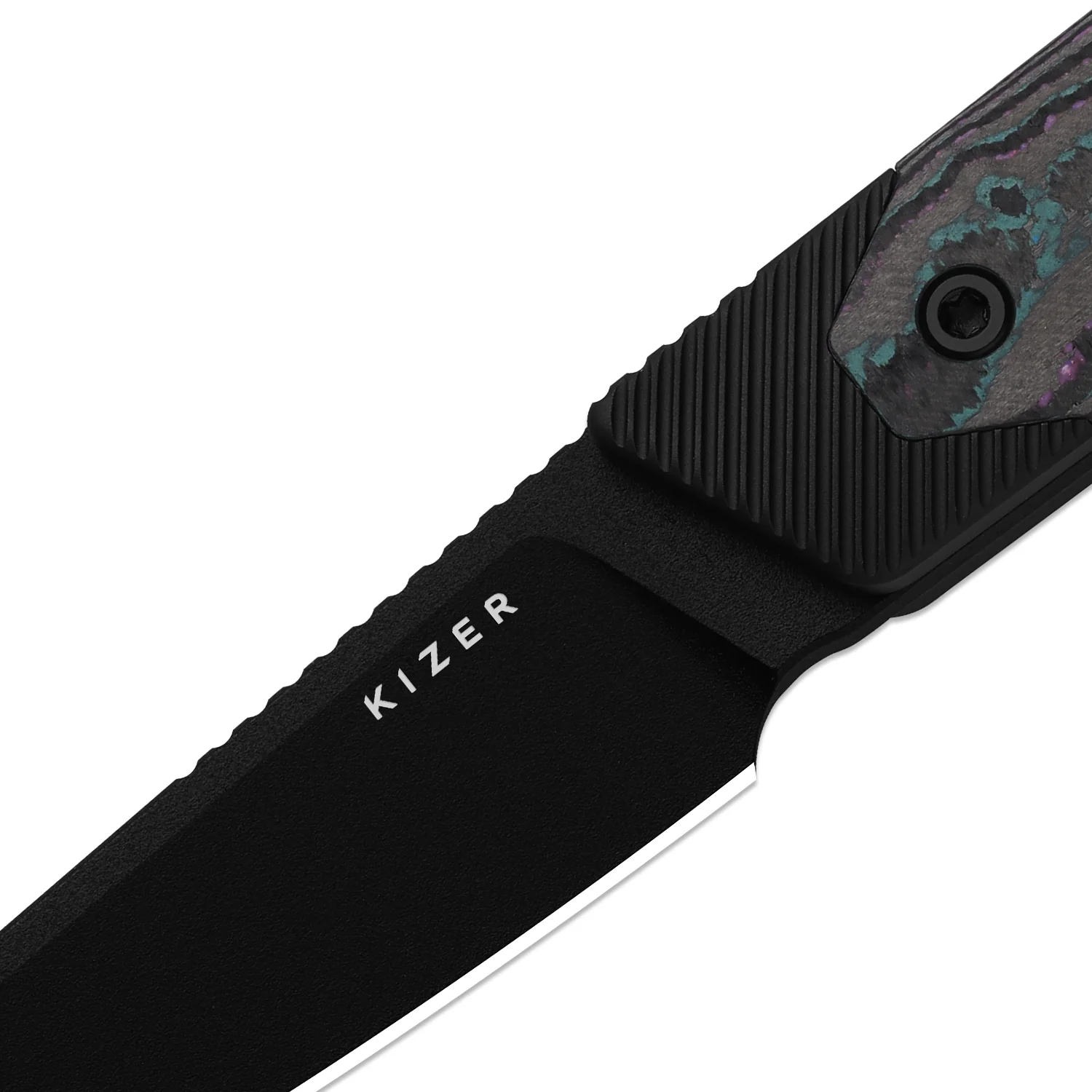 Hallow | Aluminium + Camo Carbon JAZZ  | CPM 10V | KizerB™ 1123A1 - Image 6