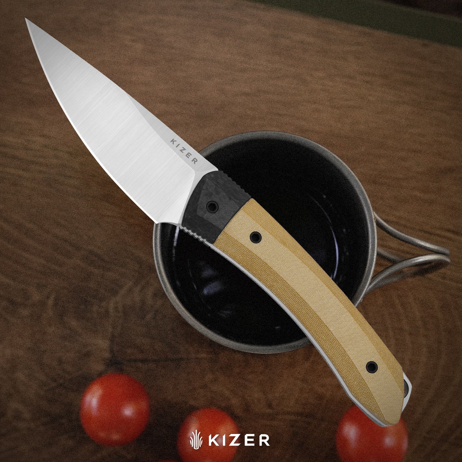 Momo Fix 3 | Takefu VG-10 Damascus | Mkuruti Wood & G10 | KizerB™ 1124A1 - Image 13