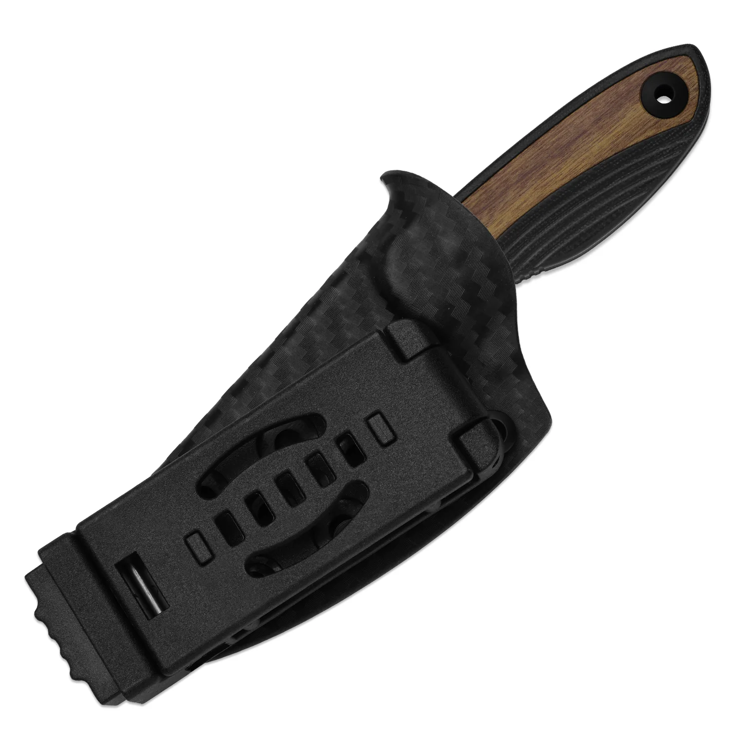 Finch | 3-layer Composite Steel | Black G10 & Mkuruti Wood | Fixed Blade | KizerB™ 1134A1 - Image 5