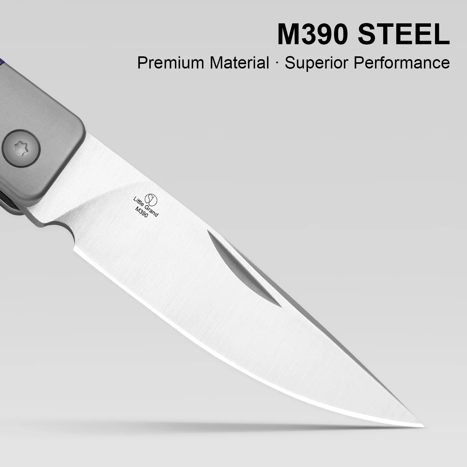 Little Grand | M390 | Titanium & Titanium Damascus | KizerB™ 2670A3 | Limited - Image 16