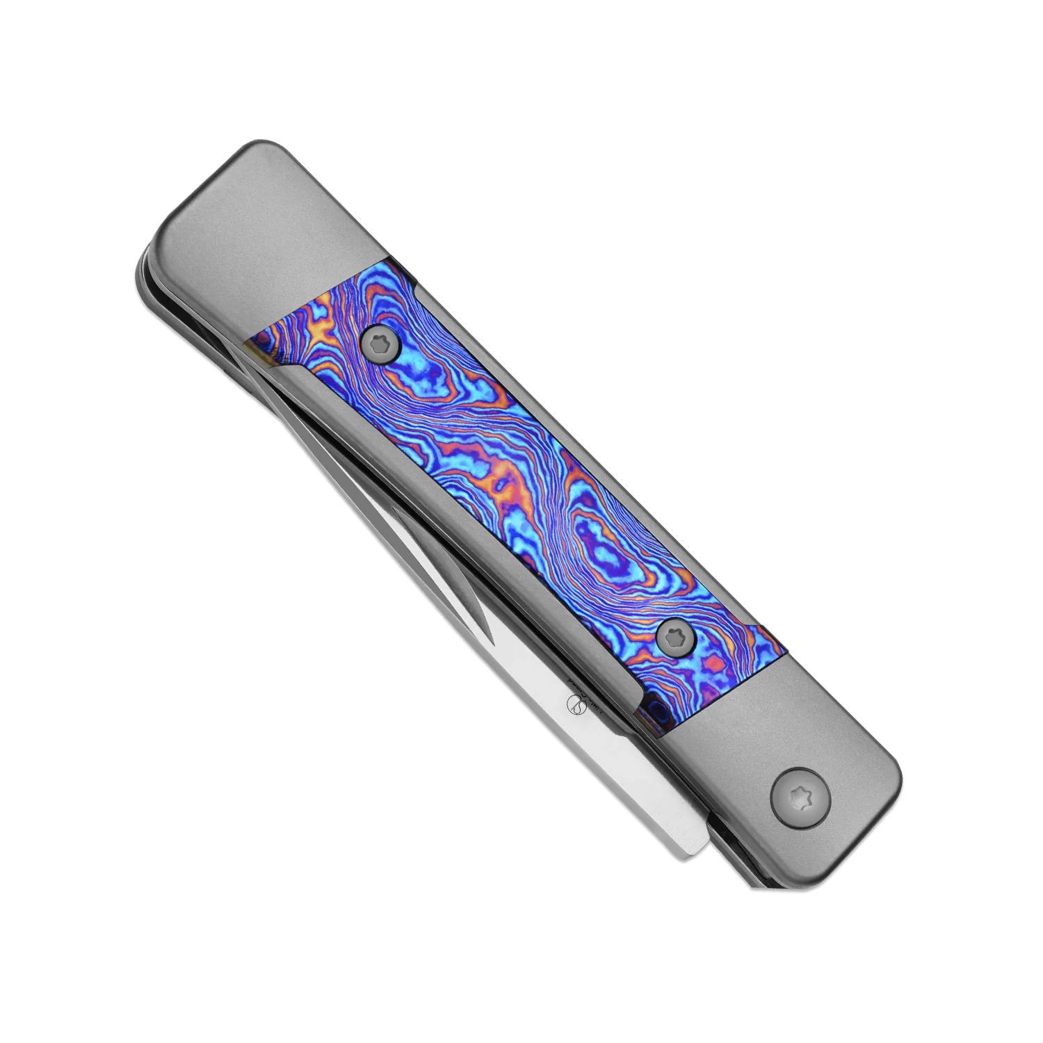 Little Grand | M390 | Titanium & Titanium Damascus | KizerB™ 2670A3 | Limited - Image 5