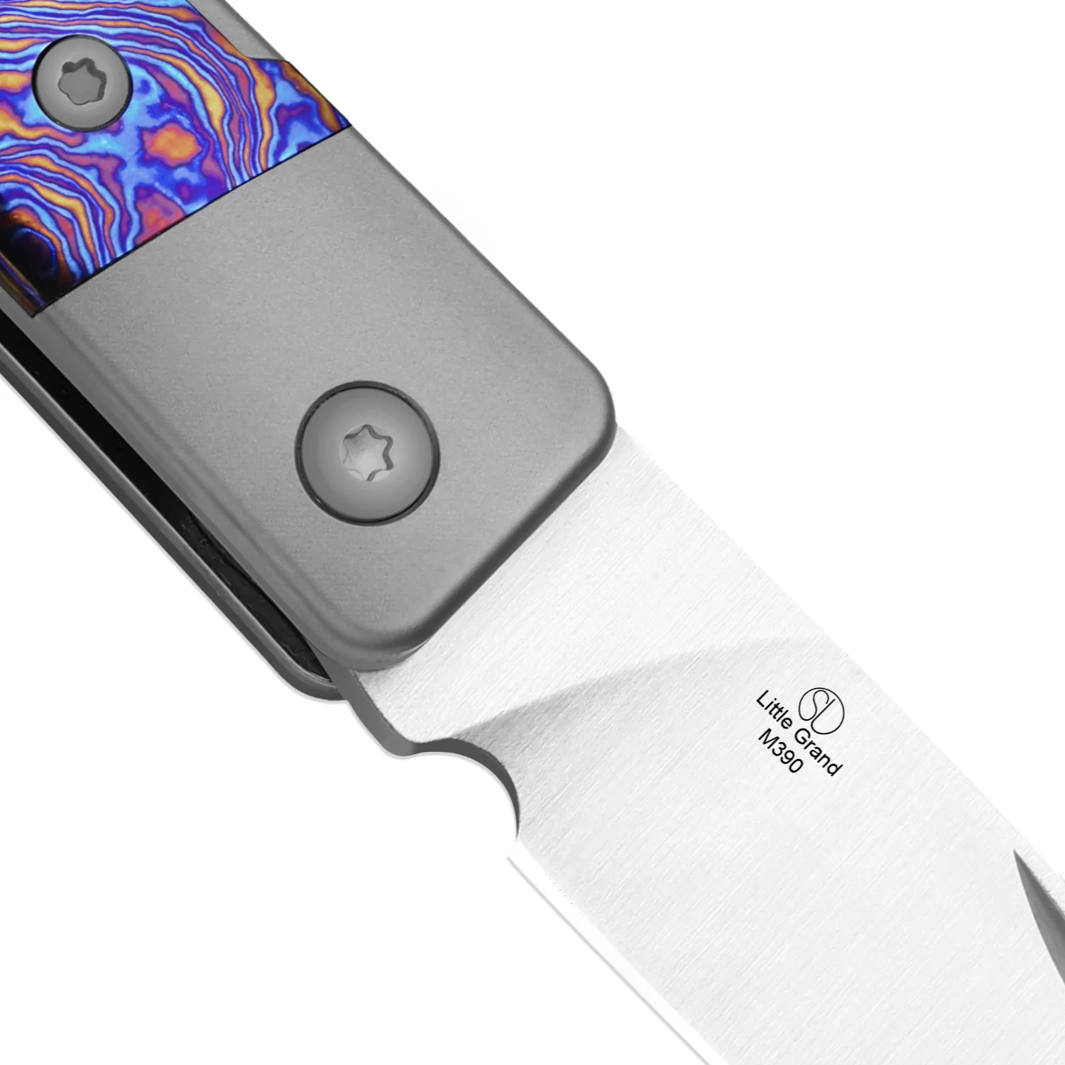 Little Grand | M390 | Titanium & Titanium Damascus | KizerB™ 2670A3 | Limited - Image 8