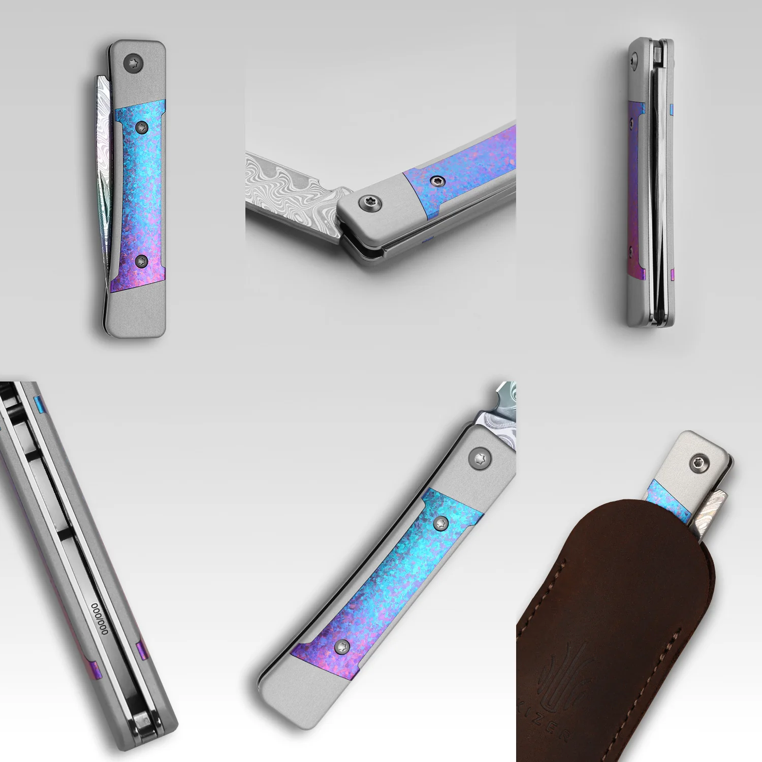 Little Grand | Damascus | Aluminum & Crystallized Titanium | KizerB™ 2670A4 | Limited - Image 17