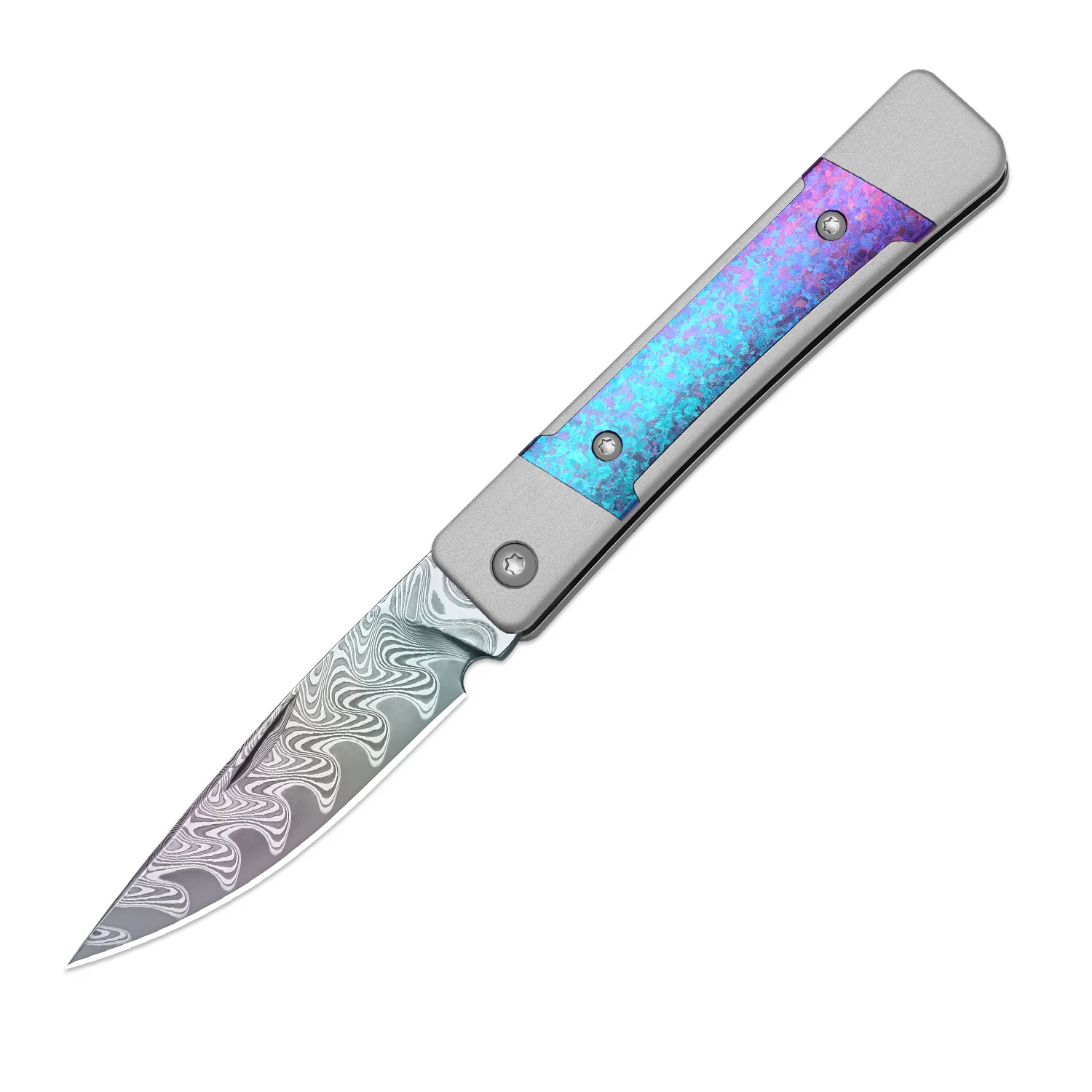 Little Grand | Damascus | Aluminum & Crystallized Titanium | KizerB™ 2670A4 | Limited - Image 3