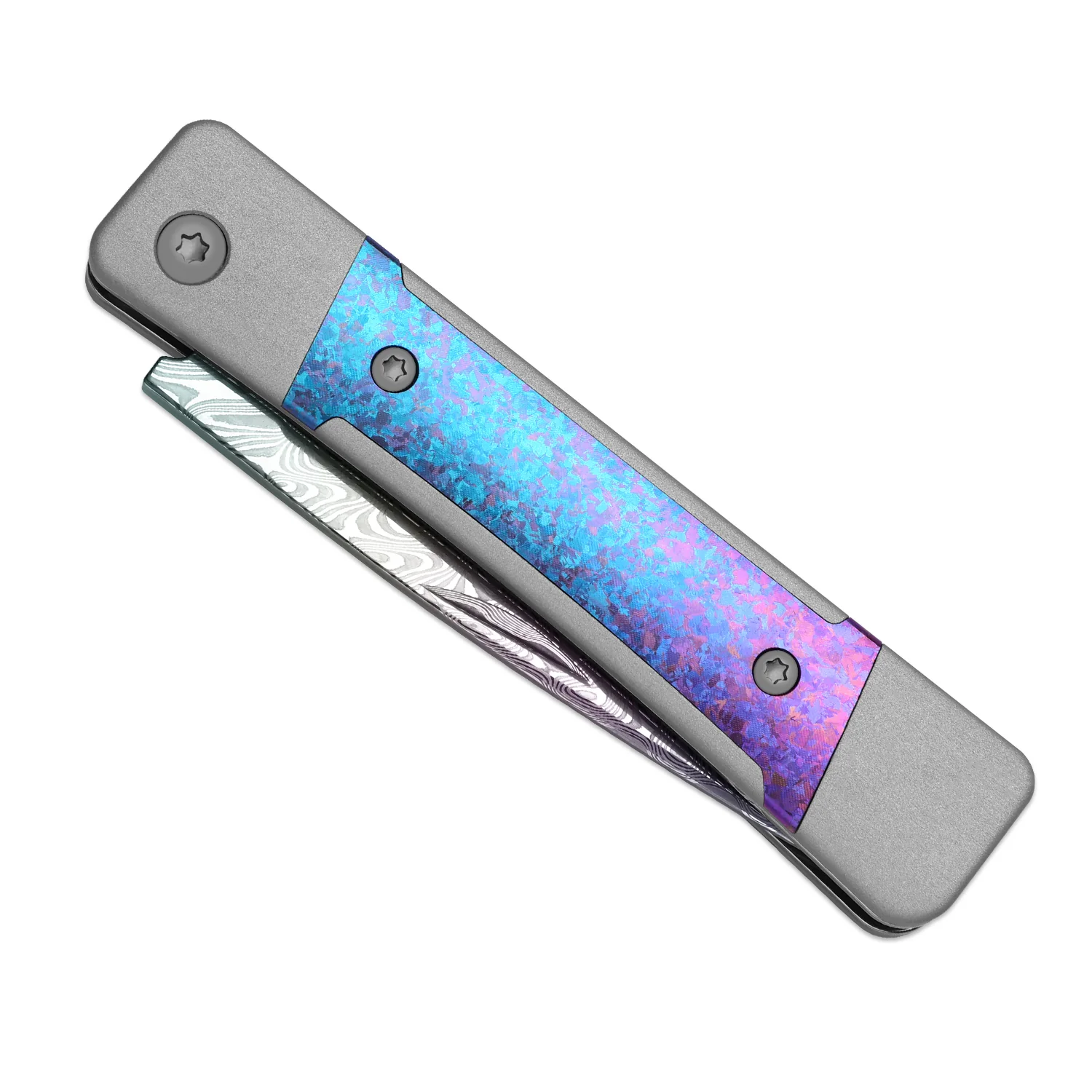 Little Grand | Damascus | Aluminum & Crystallized Titanium | KizerB™ 2670A4 | Limited - Image 9