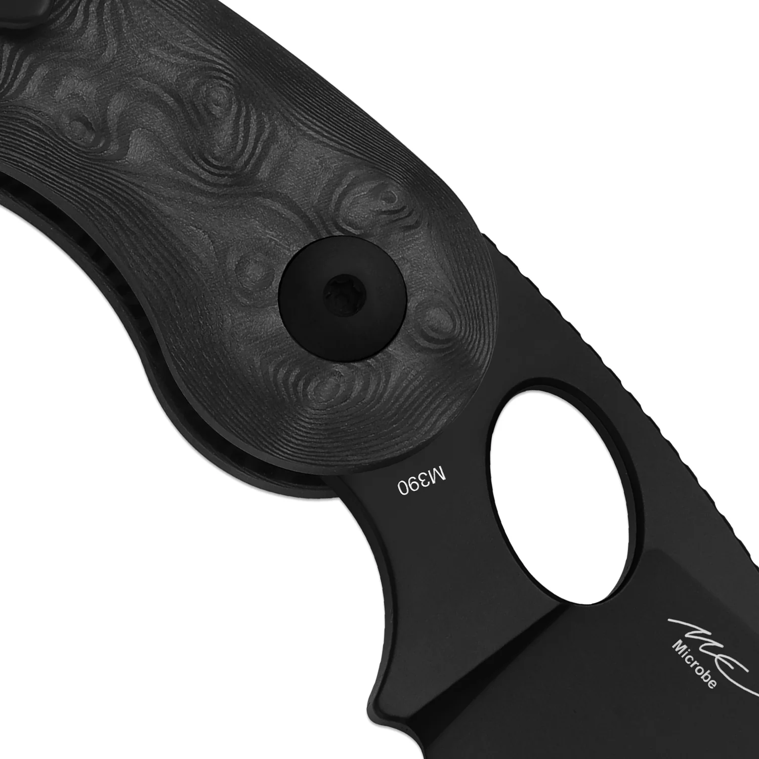 Microbe™ | 5Th Pocket Knife | Kizer Button Liner Lock™ | Fat Carbon Black Dune Handle | KizerB™ 2742A3 - Image 7