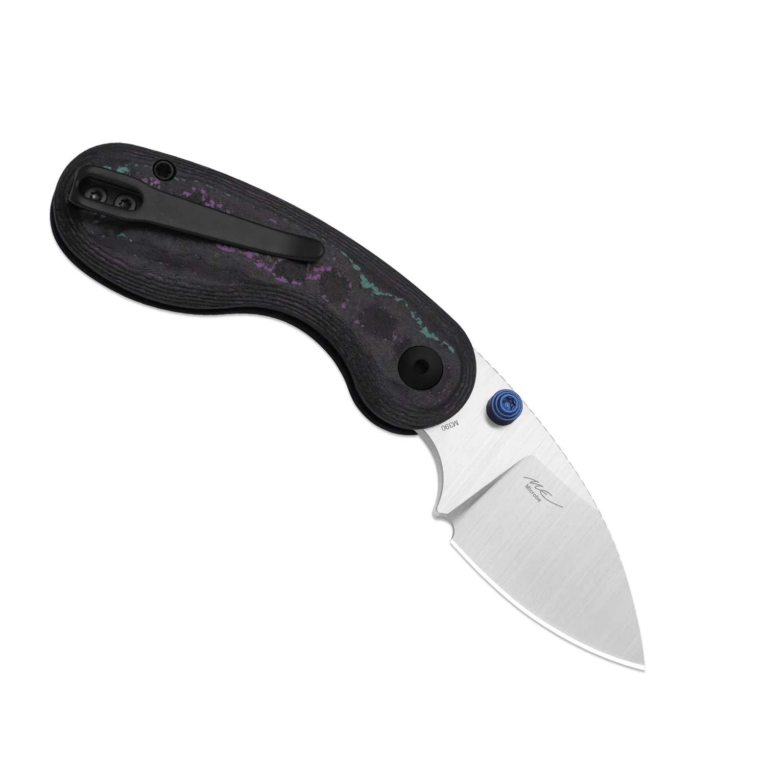 Microbe™ | 5Th Pocket Knife | Kizer Button Liner Lock™ | Camo Carbon Jazzy Handle | KizerB™ 2742A4 - Image 3