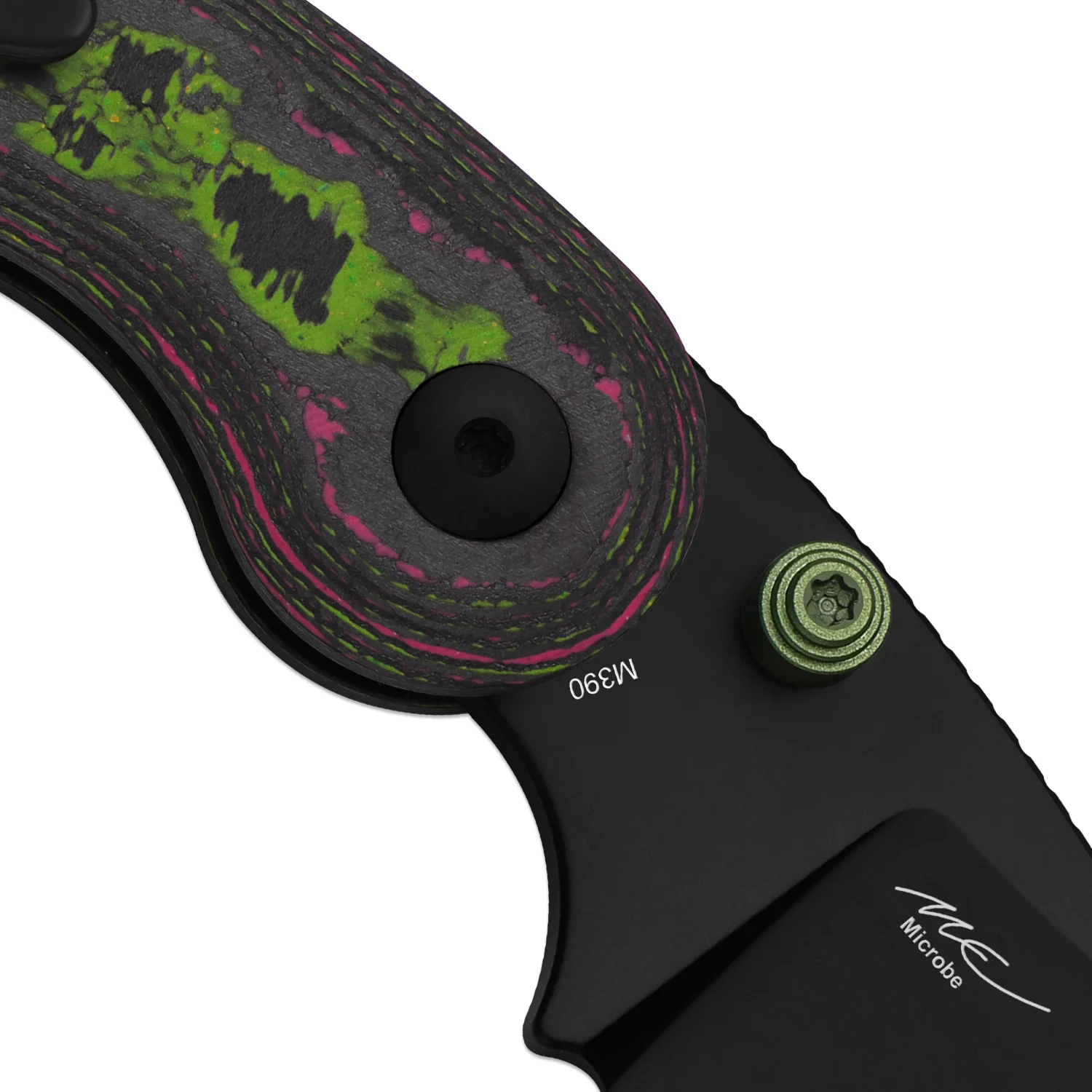 Microbe™ | 5Th Pocket Knife | Kizer Button Liner Lock™ | Camo Carbon Watermelon Sugar Handle | KizerB™ 2742A5 - Image 7