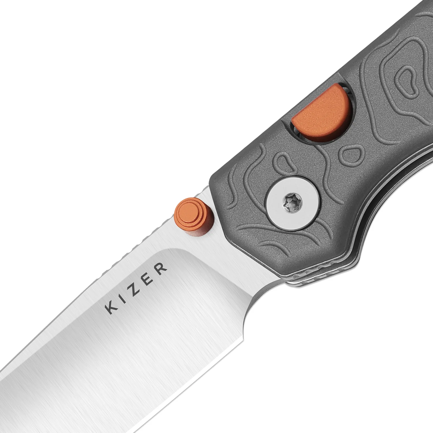 Begleiter 2.9 | Kizer Button Liner Lock™ | Gray Aluminum | S35VN | KizerB™ 3458.2BDA1 - Image 6