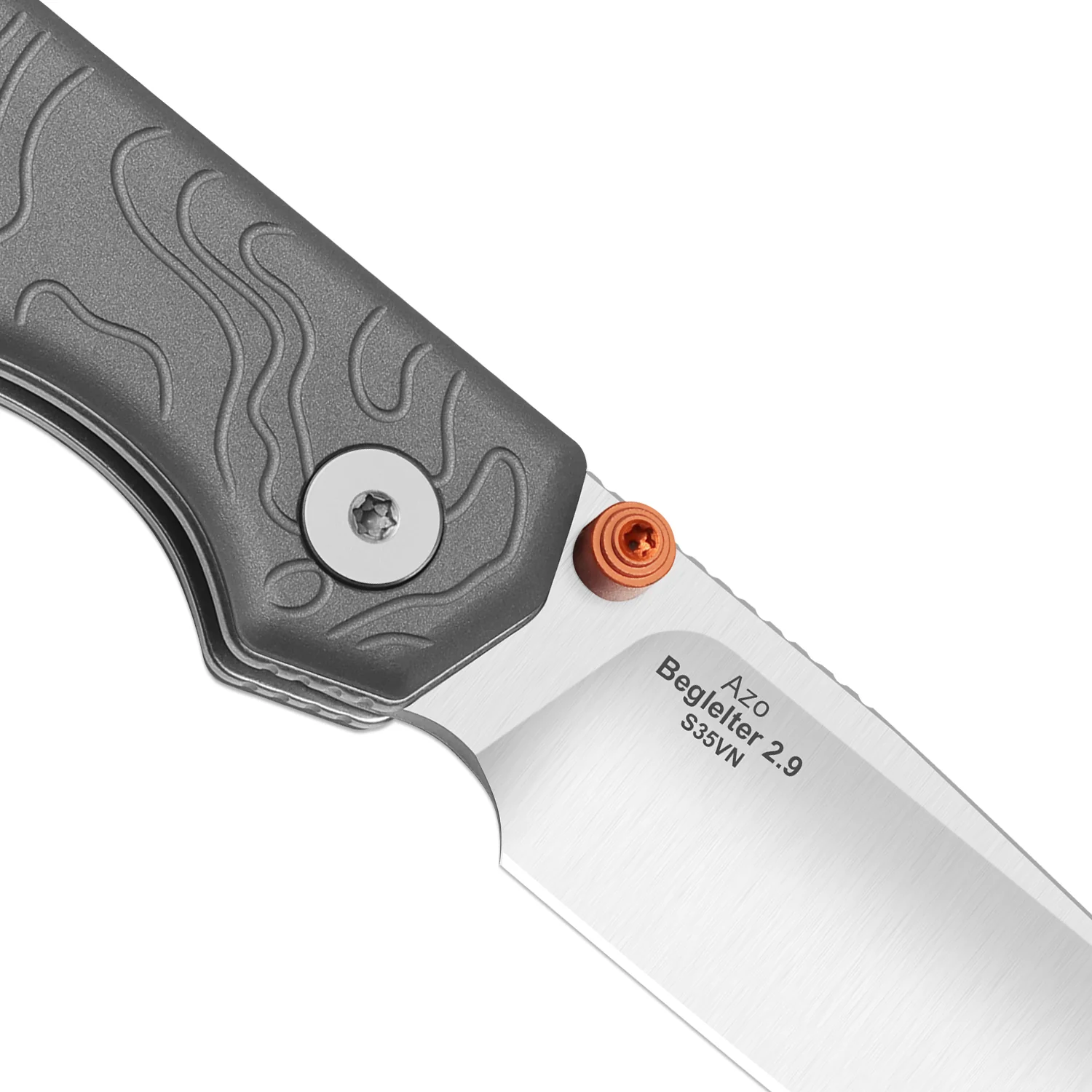 Begleiter 2.9 | Kizer Button Liner Lock™ | Gray Aluminum | S35VN | KizerB™ 3458.2BDA1 - Image 7