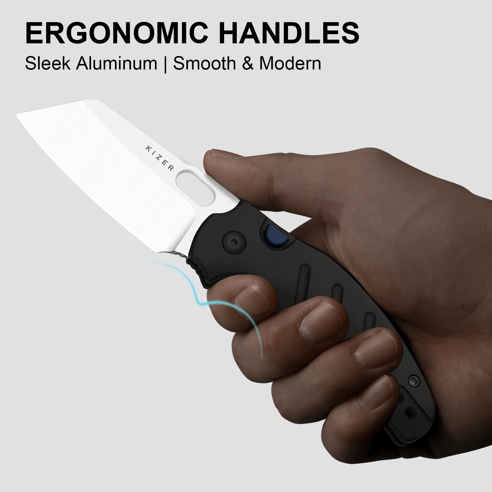 Sheepdog® Knives C01C | Kizer Button Liner Lock™ | ELMAX | Aluminum | KizerB™ 3488.29BSA1 - Image 10